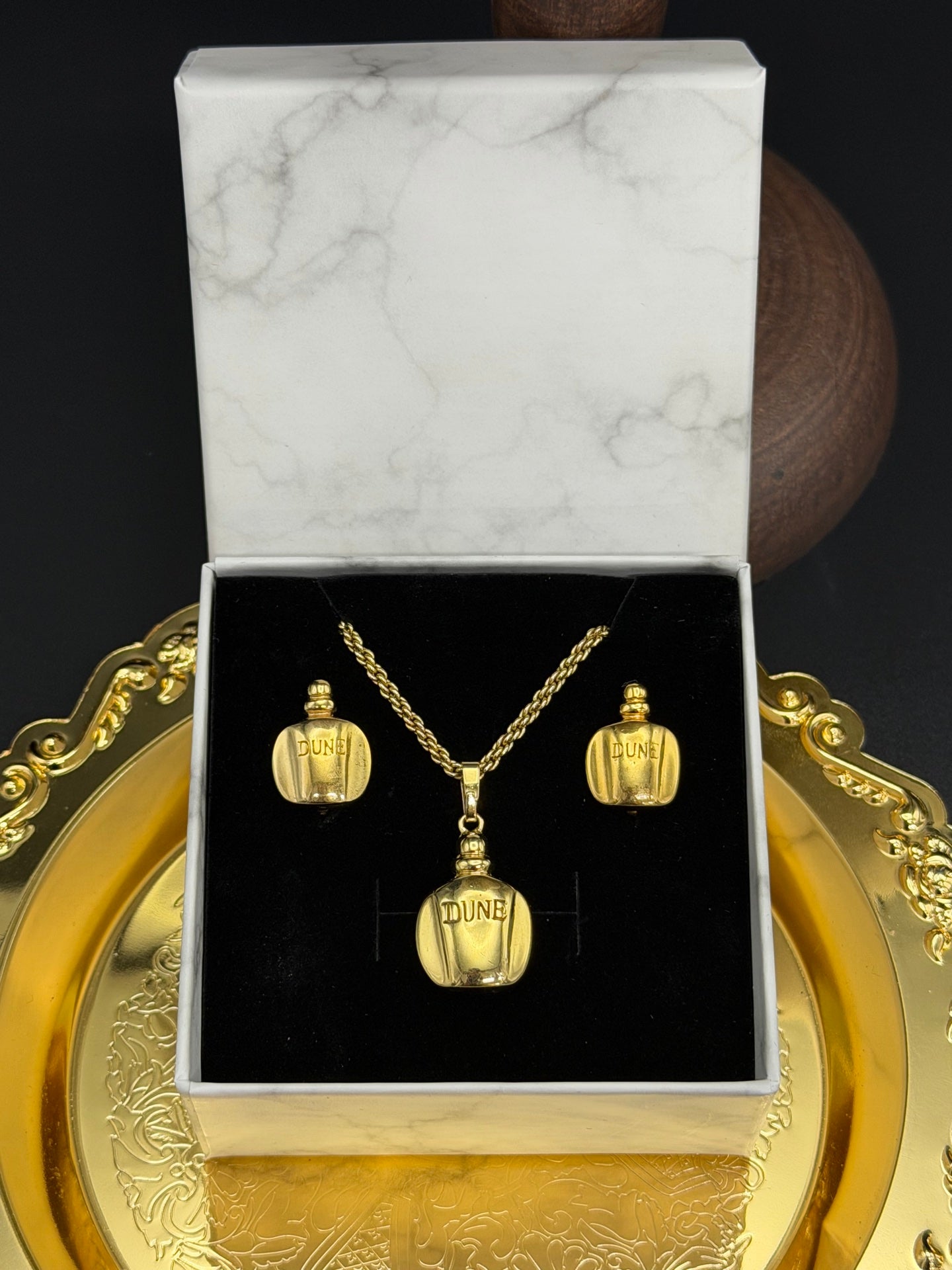 DIOR Vintage Necklace Perfume Bottle