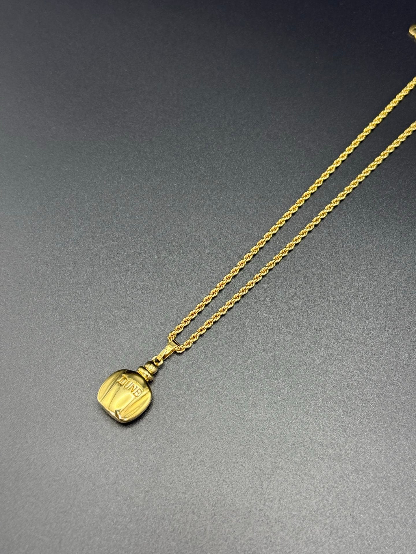 DIOR Vintage Necklace Perfume Bottle