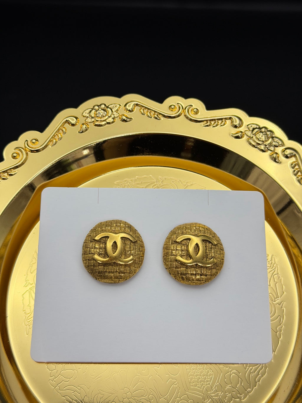 CHANEL  Tweed-Style Earring Clips