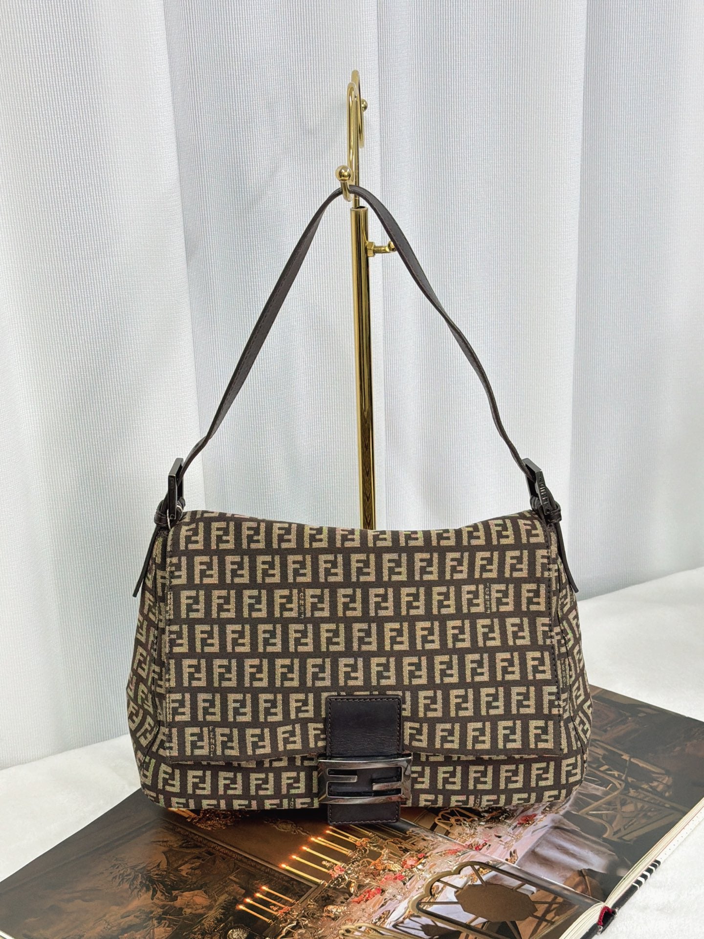FENDI Zucca Large Beguetta Shoulder bag