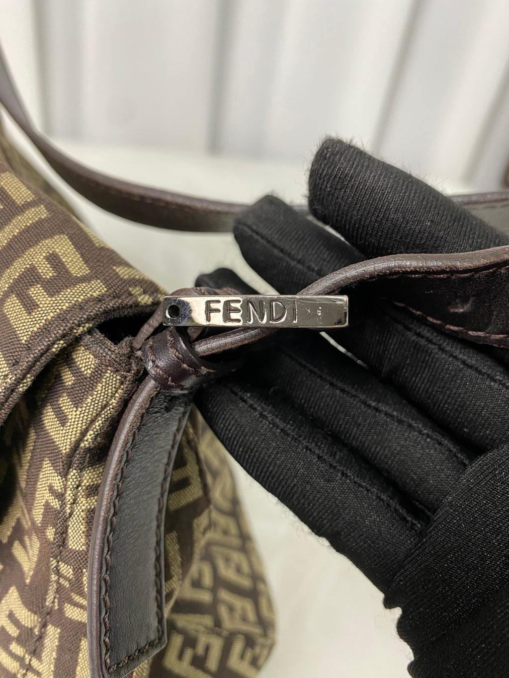 FENDI Zucca Large Beguetta Shoulder bag