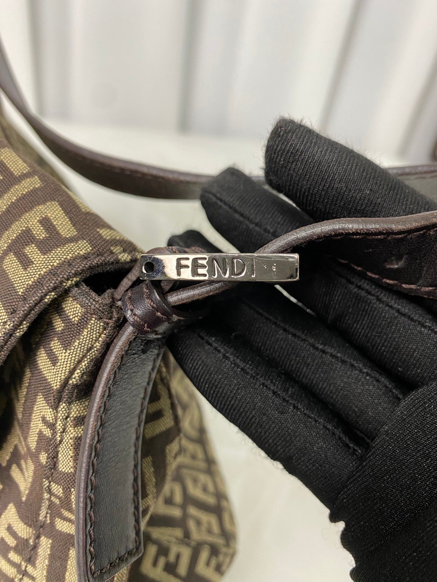 FENDI Zucca Large Beguetta Shoulder bag