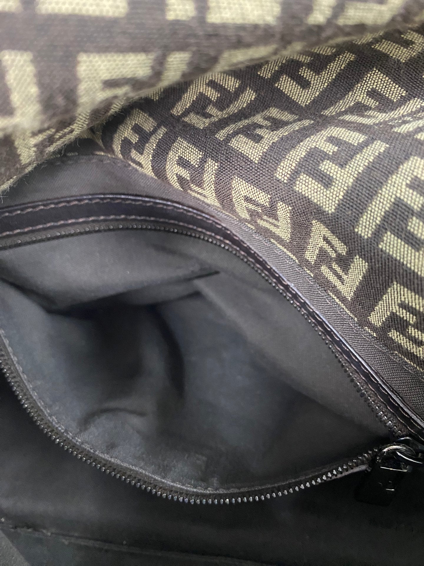 FENDI Zucca Large Beguetta Shoulder bag