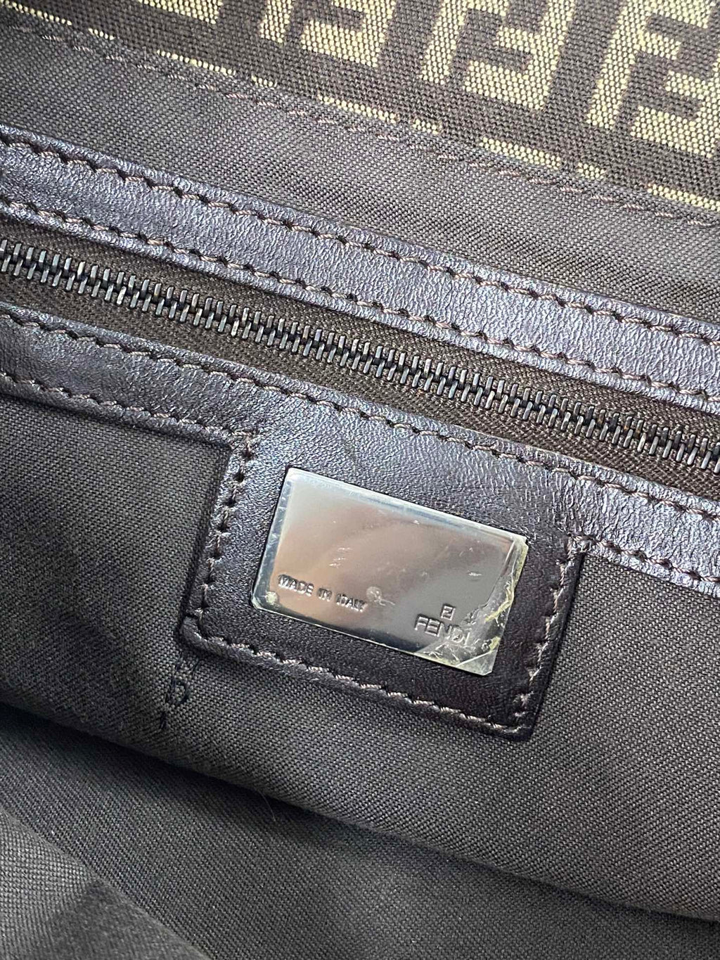FENDI Zucca Large Beguetta Shoulder bag