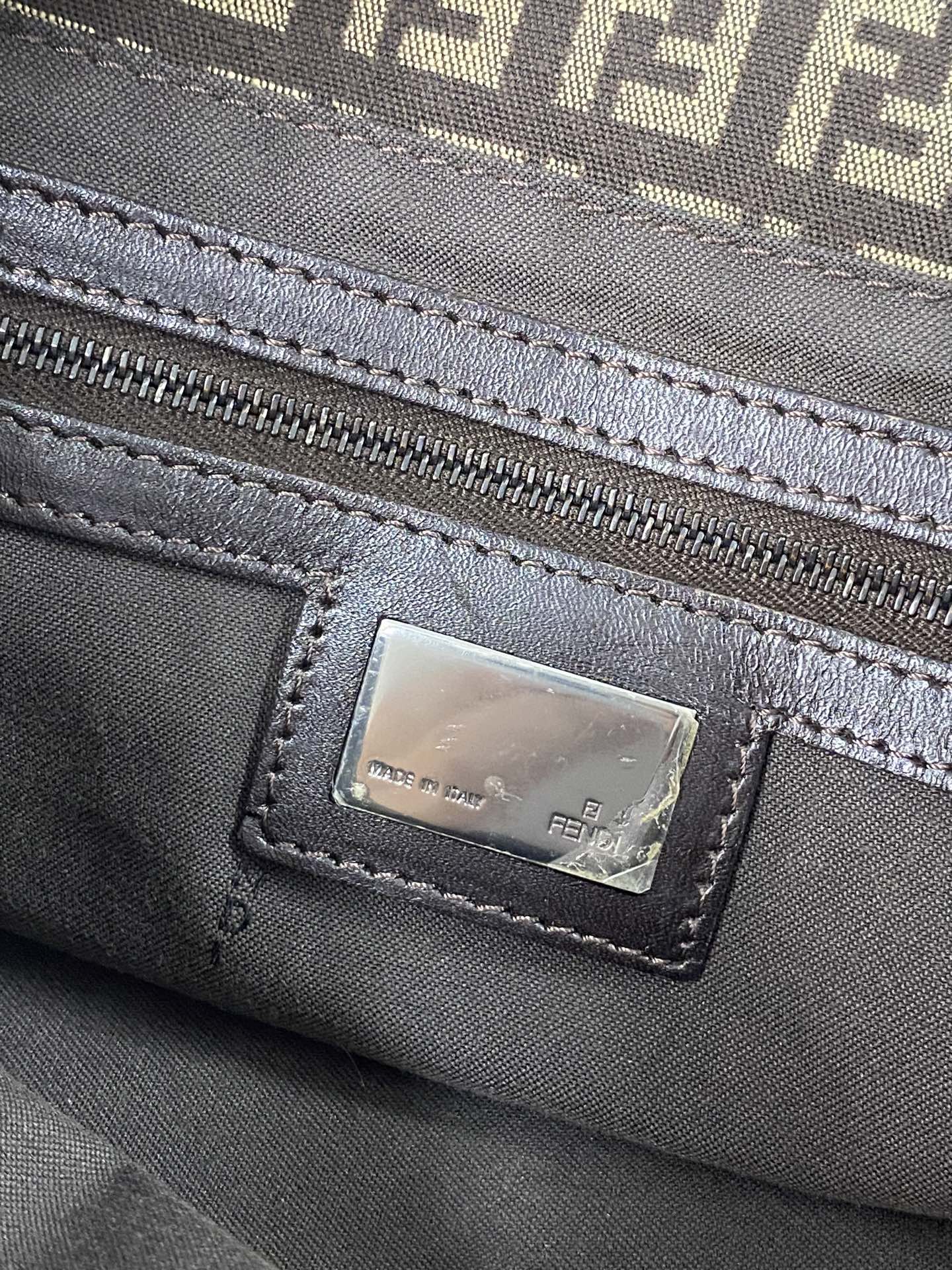 FENDI Zucca Large Beguetta Shoulder bag