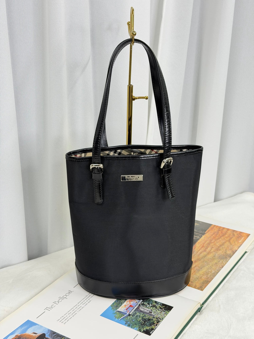 BERBERRY Patent Totebag