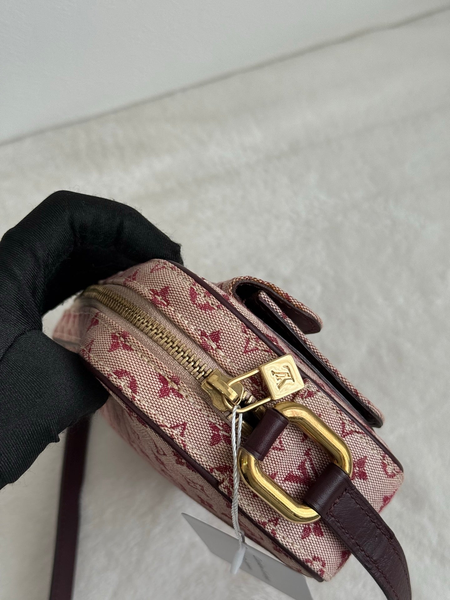 LOUIS VUITTON Monogram Denim Pink Shoulderbag