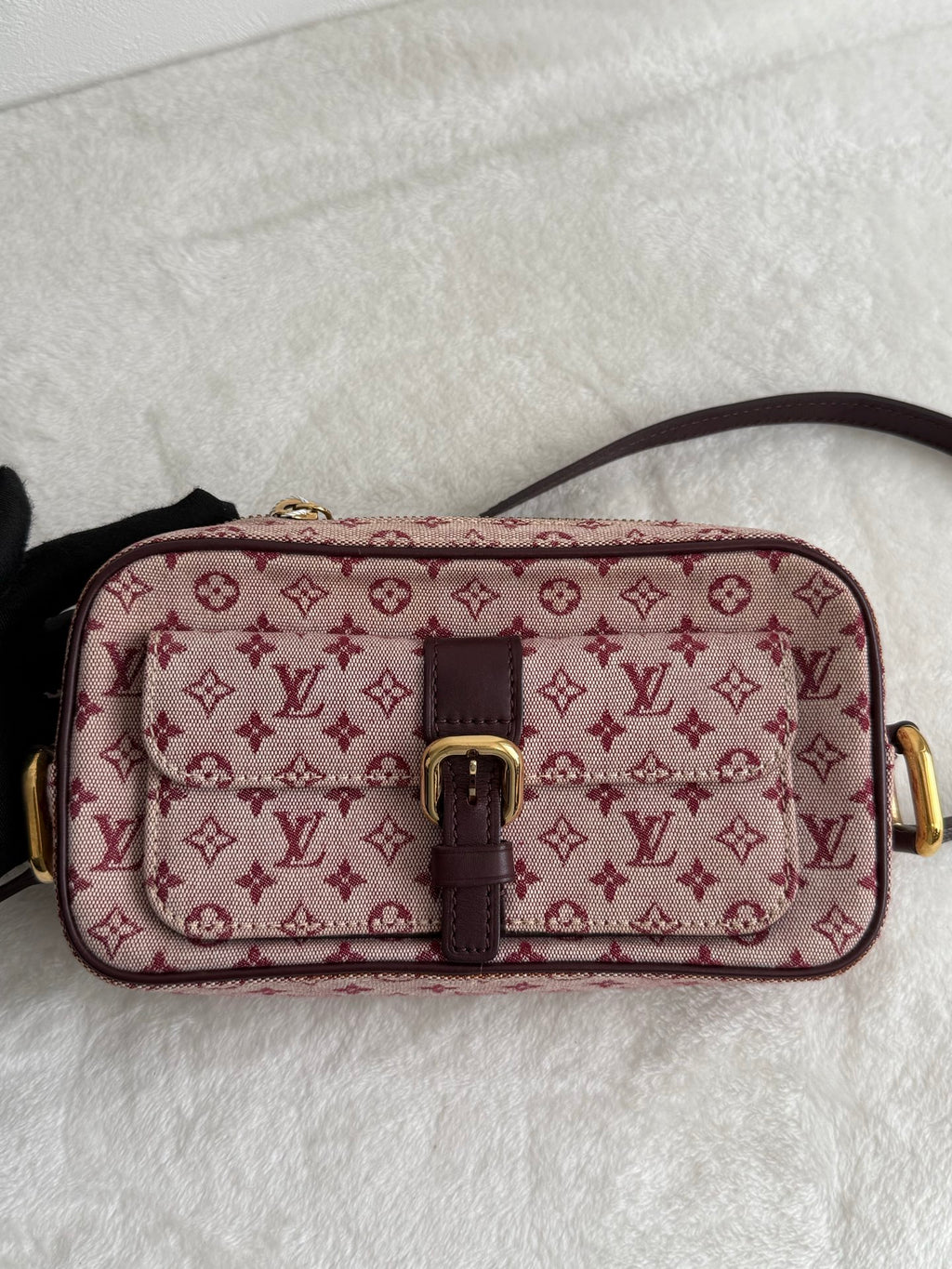 LOUIS VUITTON Monogram Denim Pink Shoulderbag