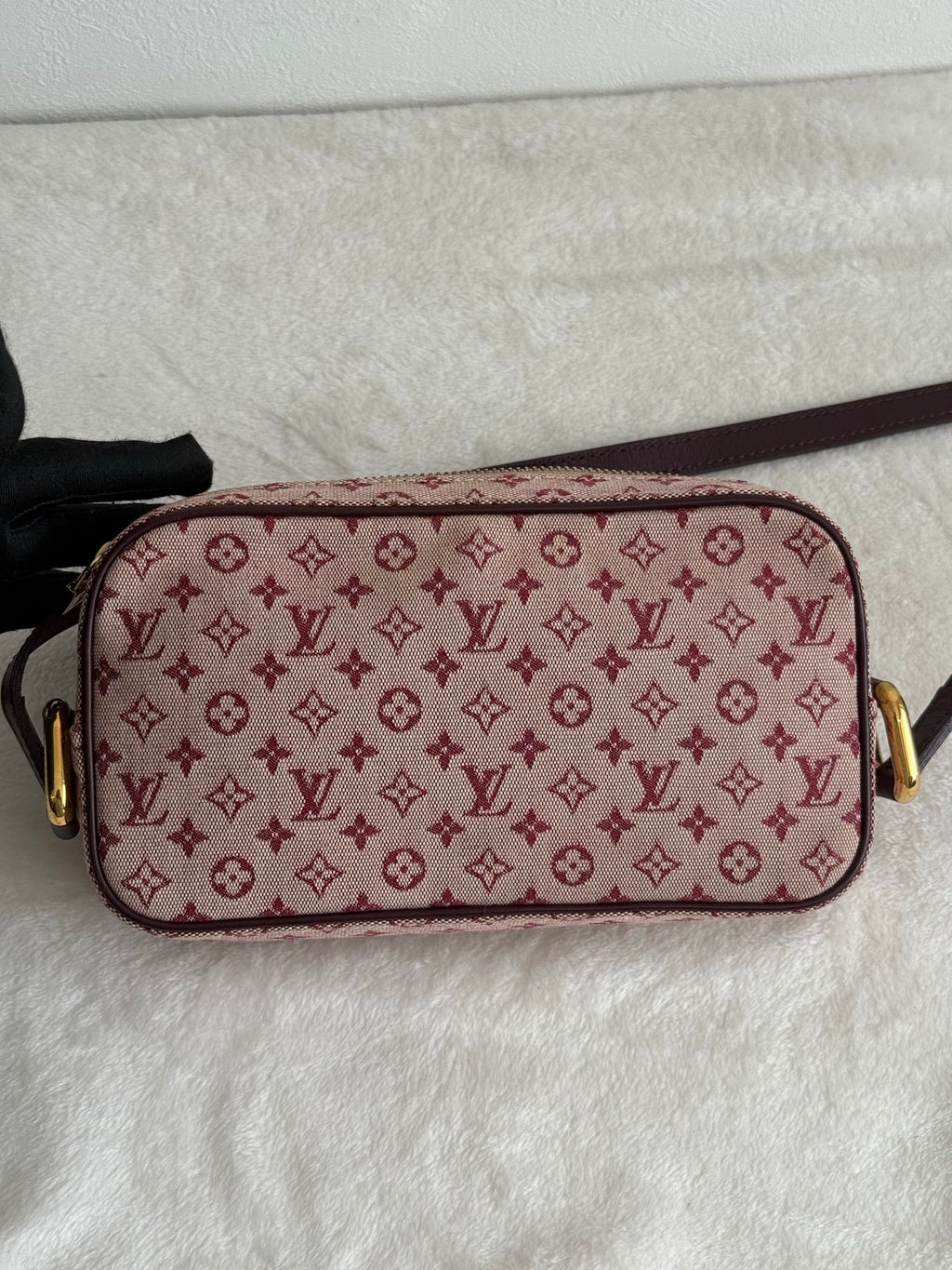 LOUIS VUITTON Monogram Denim Pink Shoulderbag