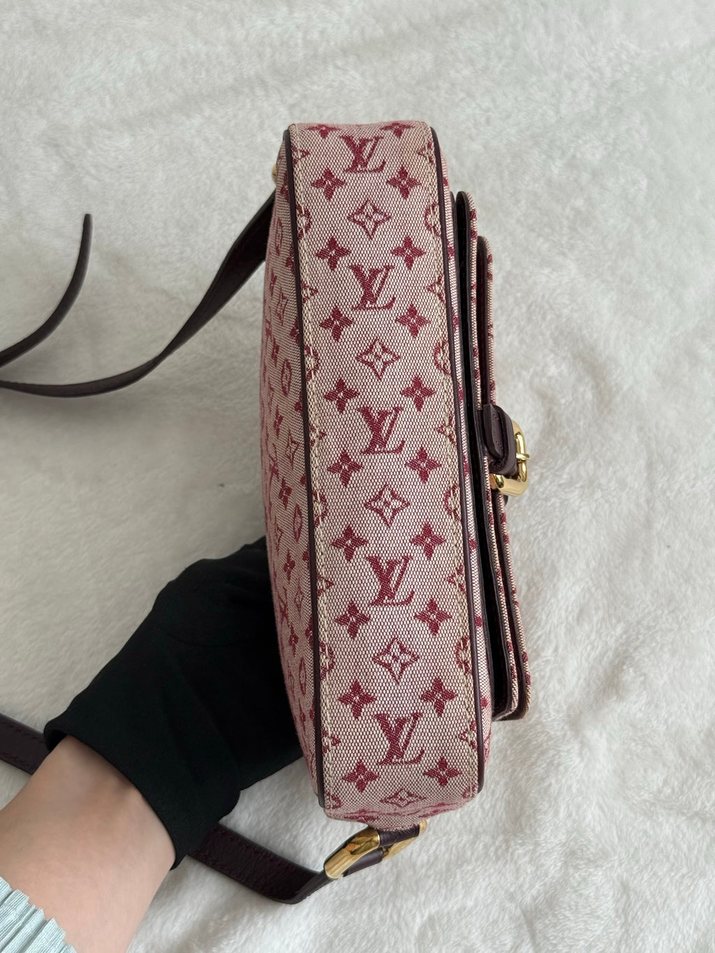 LOUIS VUITTON Monogram Denim Pink Shoulderbag