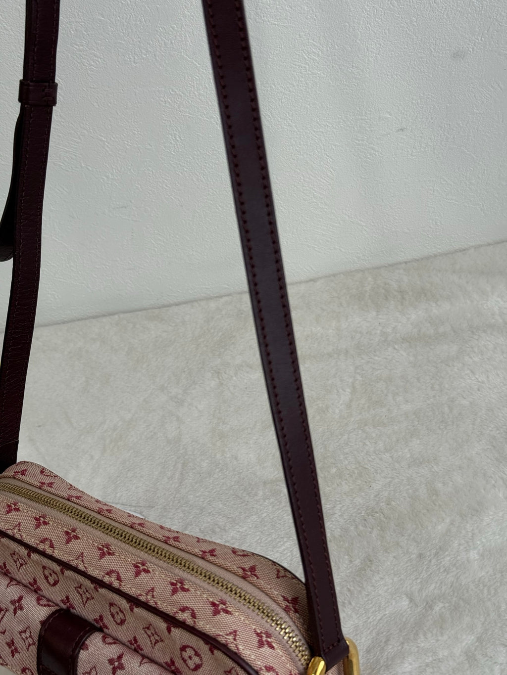 LOUIS VUITTON Monogram Denim Pink Shoulderbag