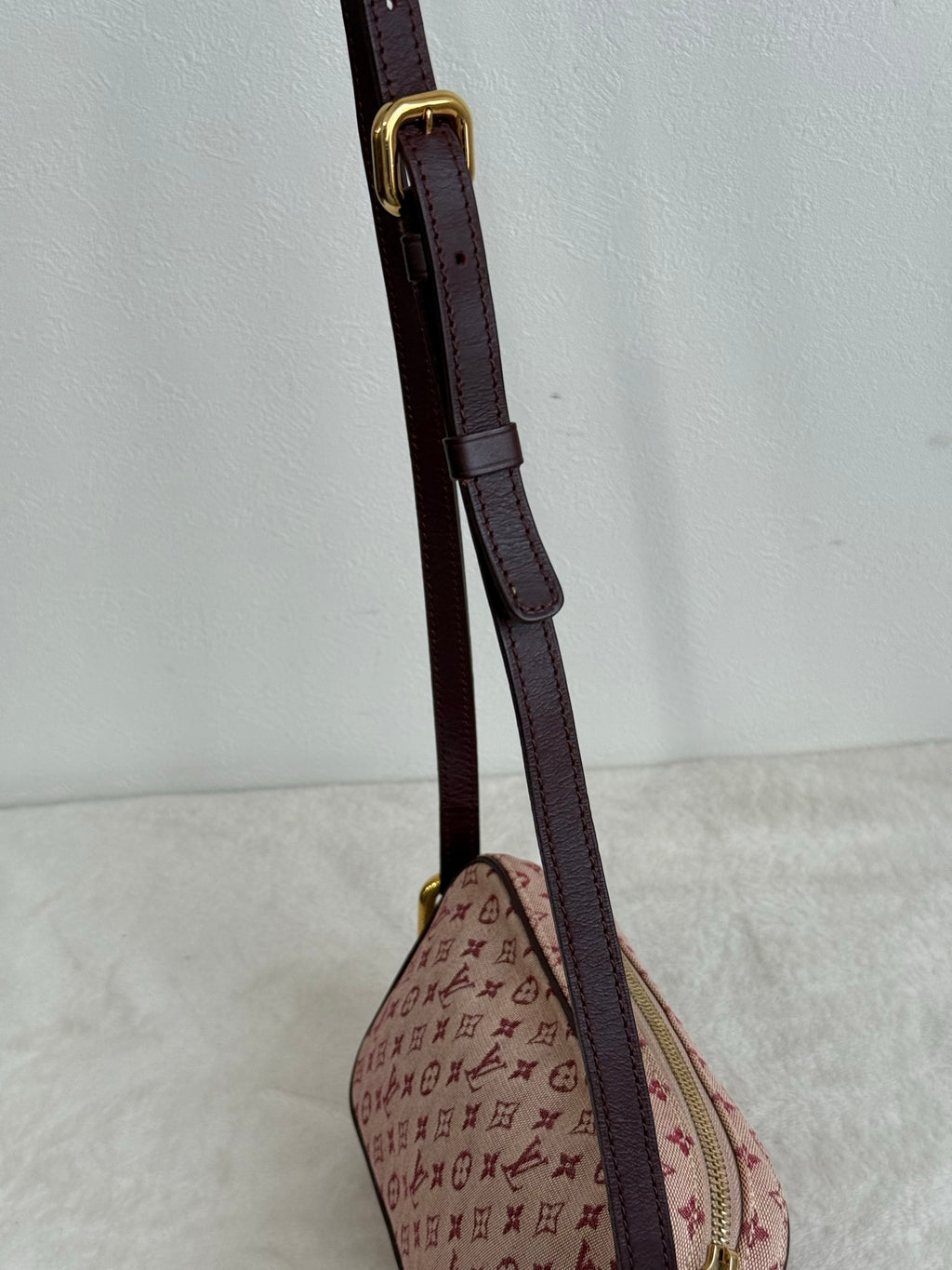 LOUIS VUITTON Monogram Denim Pink Shoulderbag