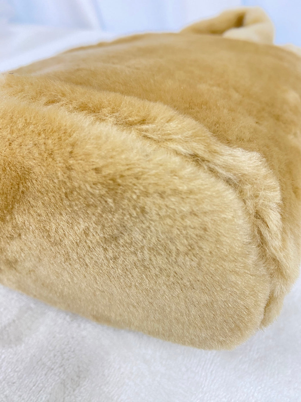 BURBERRY Fur Plaid Handbag