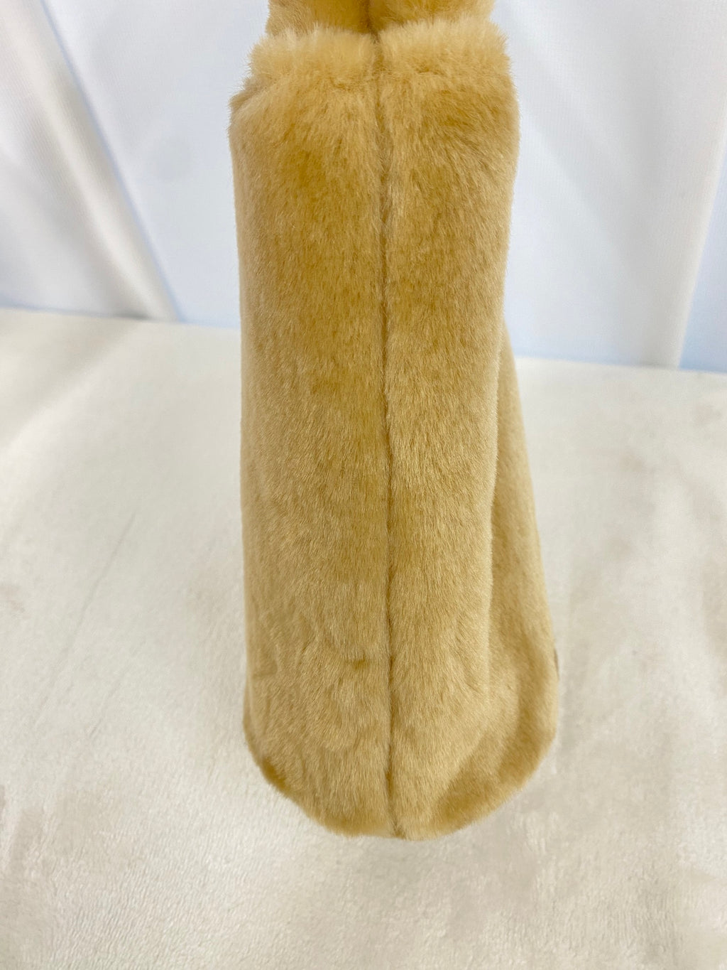 BURBERRY Fur Plaid Handbag