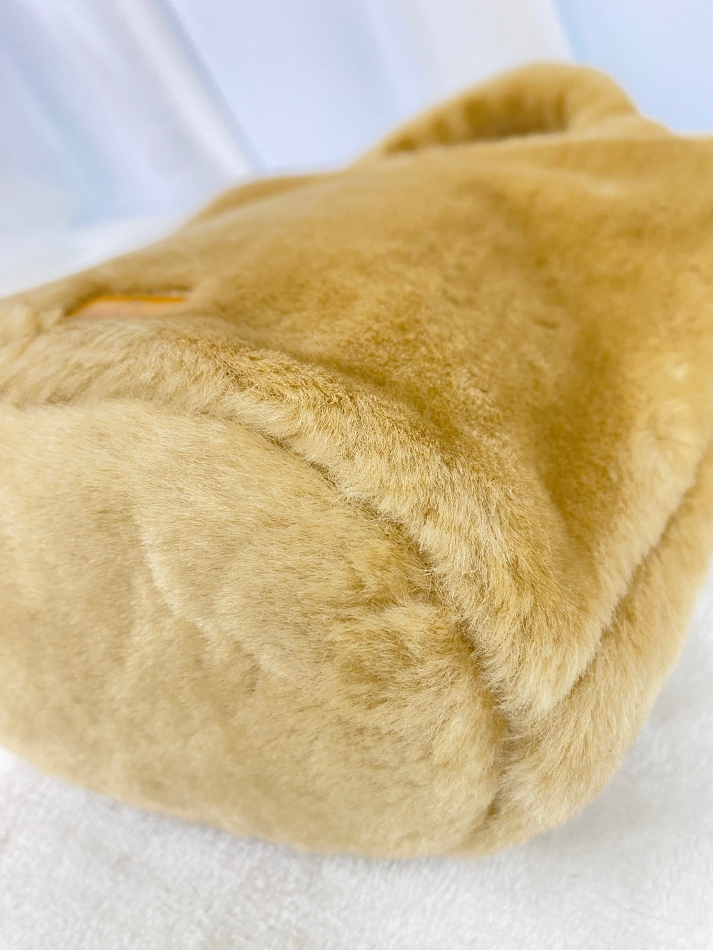BURBERRY Fur Plaid Handbag