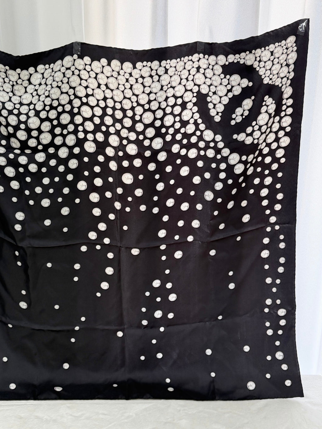 CHANEL Pearl-pattern Silk Scarf