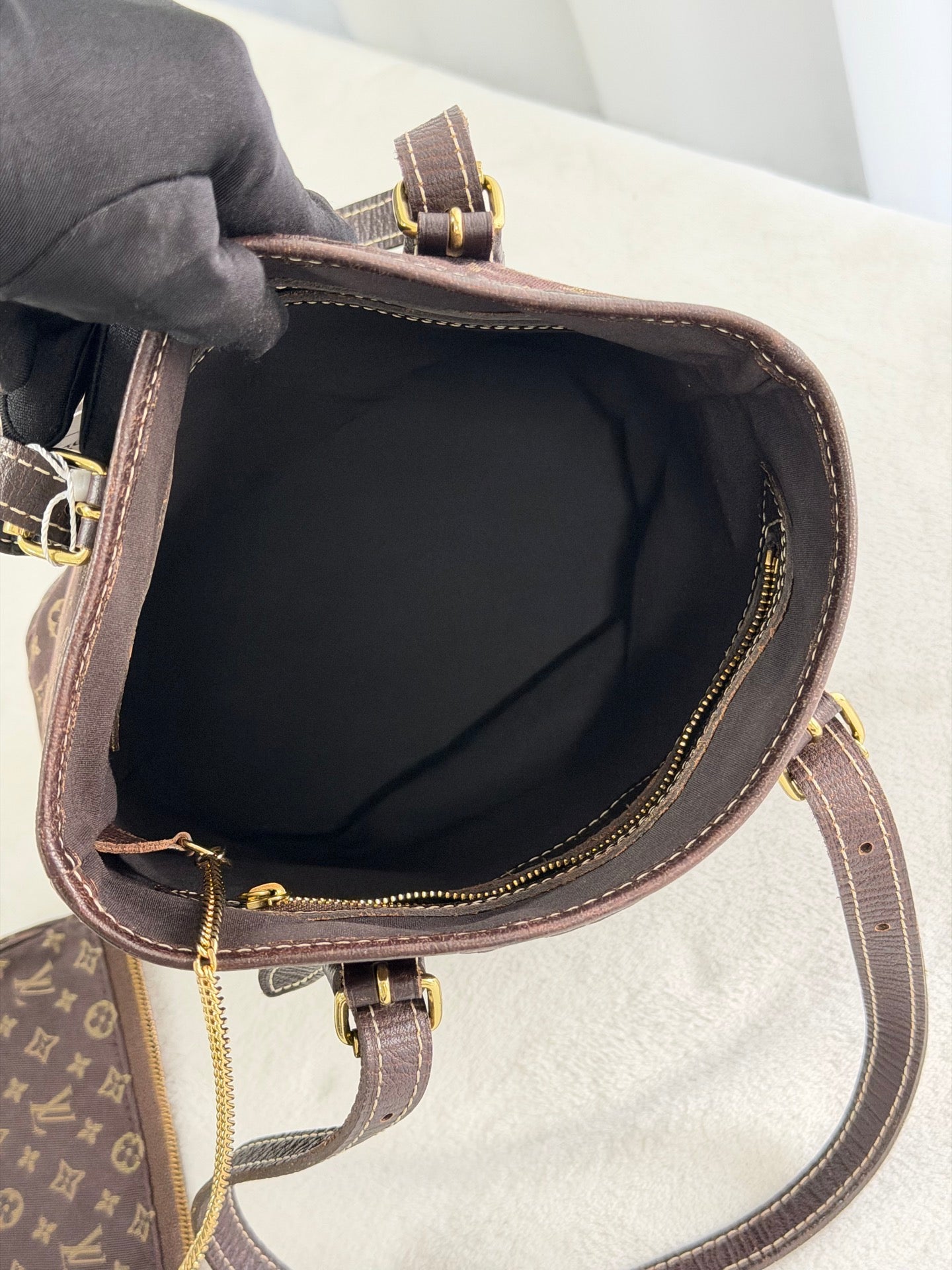 LOUIS VUITTON Denim Monogram Handbag Set