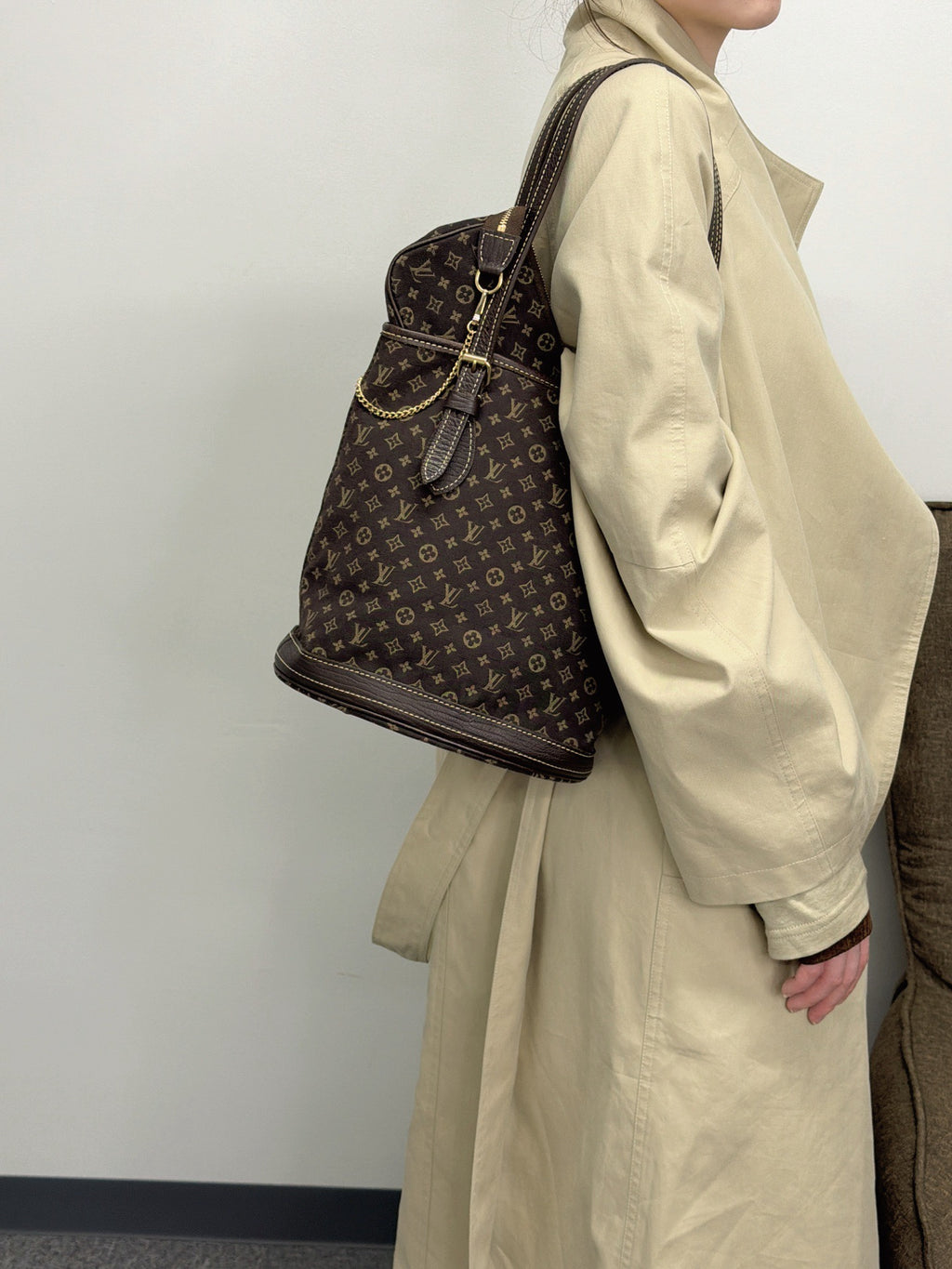 LOUIS VUITTON Denim Monogram Handbag Set