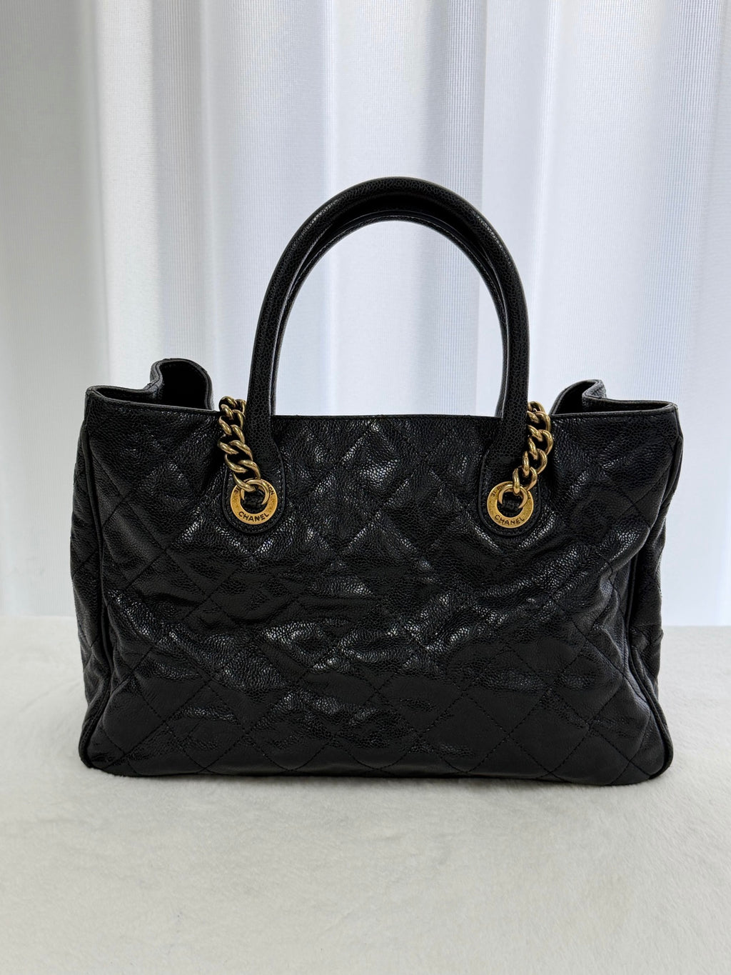 CHANEL Cavier Genuine Patent Chainbag