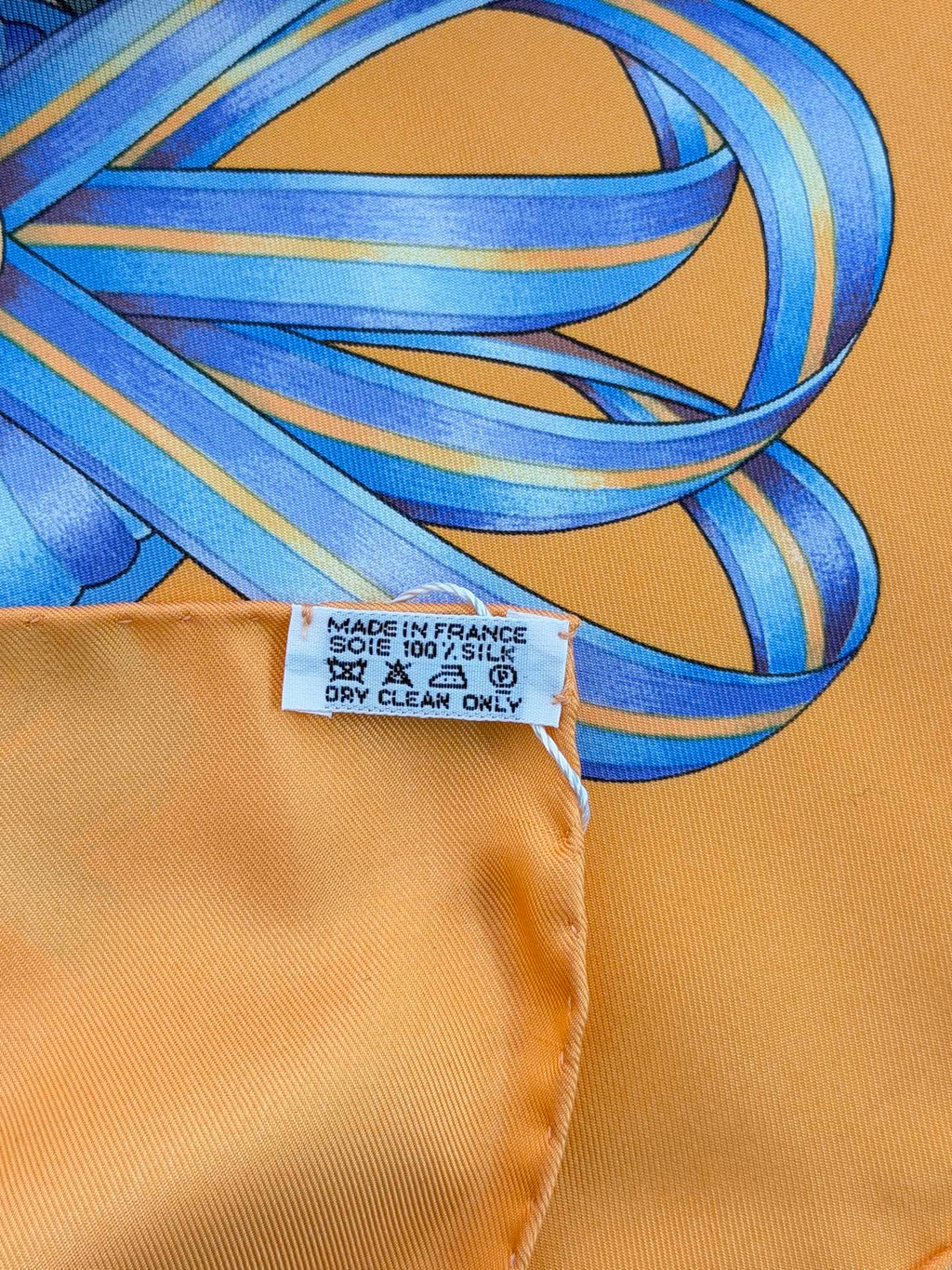 HERMES Ribbon Silk Scarf