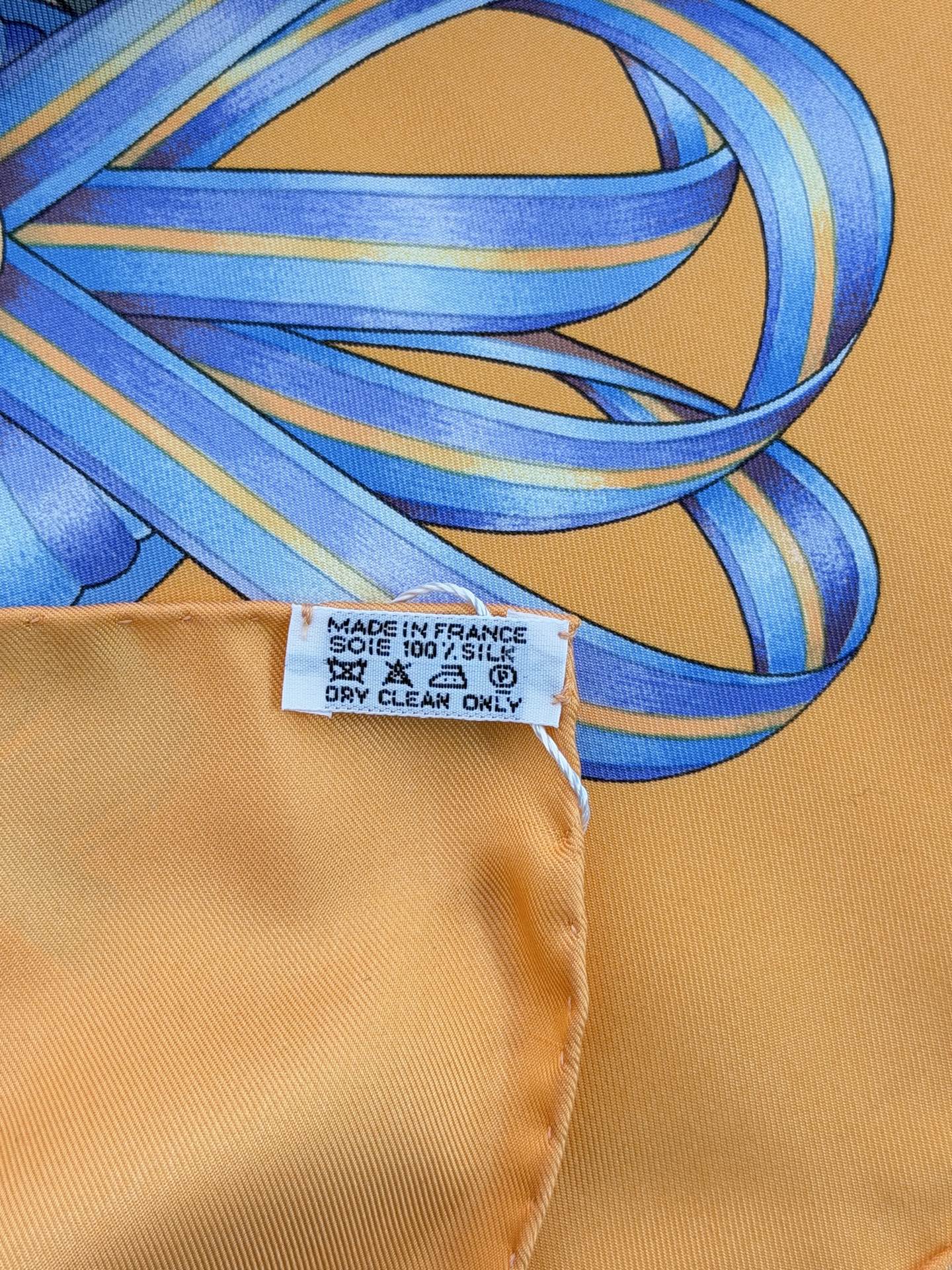 HERMES Ribbon Silk Scarf