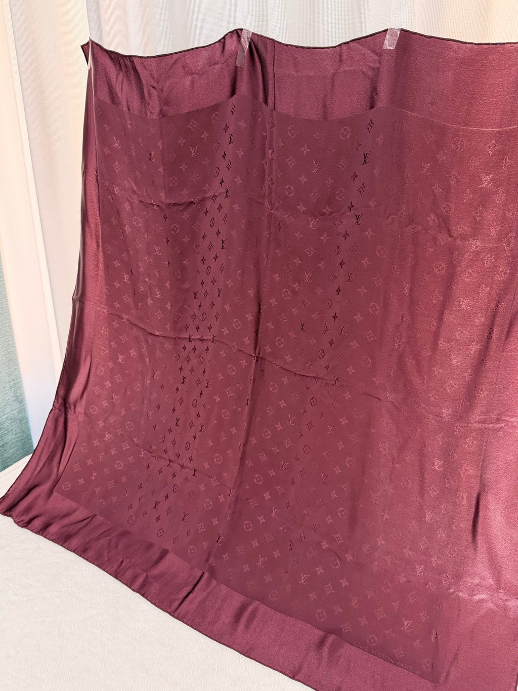 LOUIS VUITTON Monogram Silk Scarf