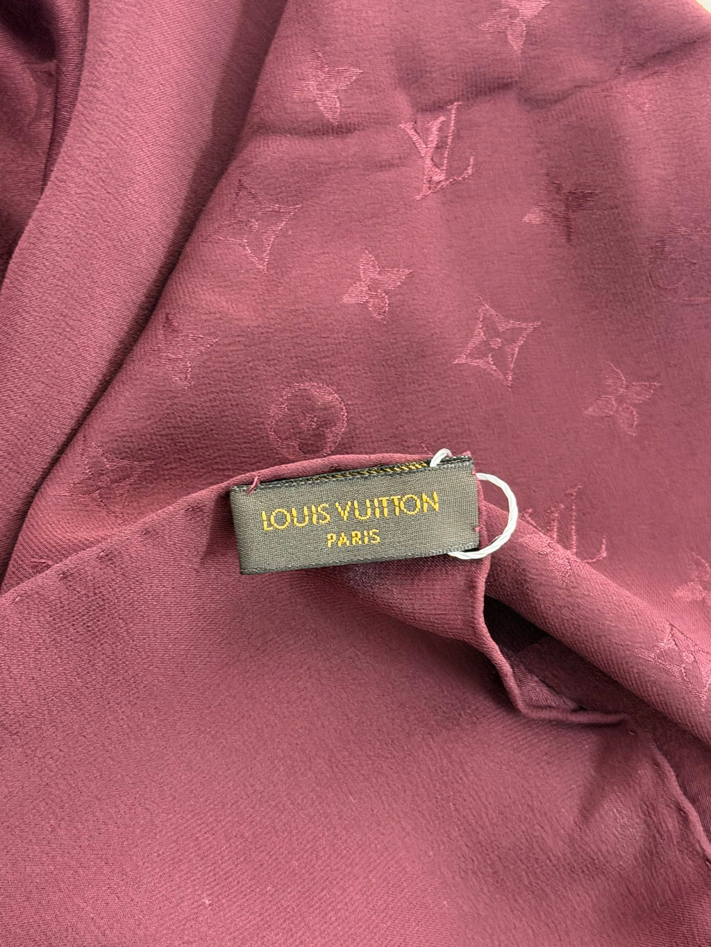 LOUIS VUITTON Monogram Silk Scarf