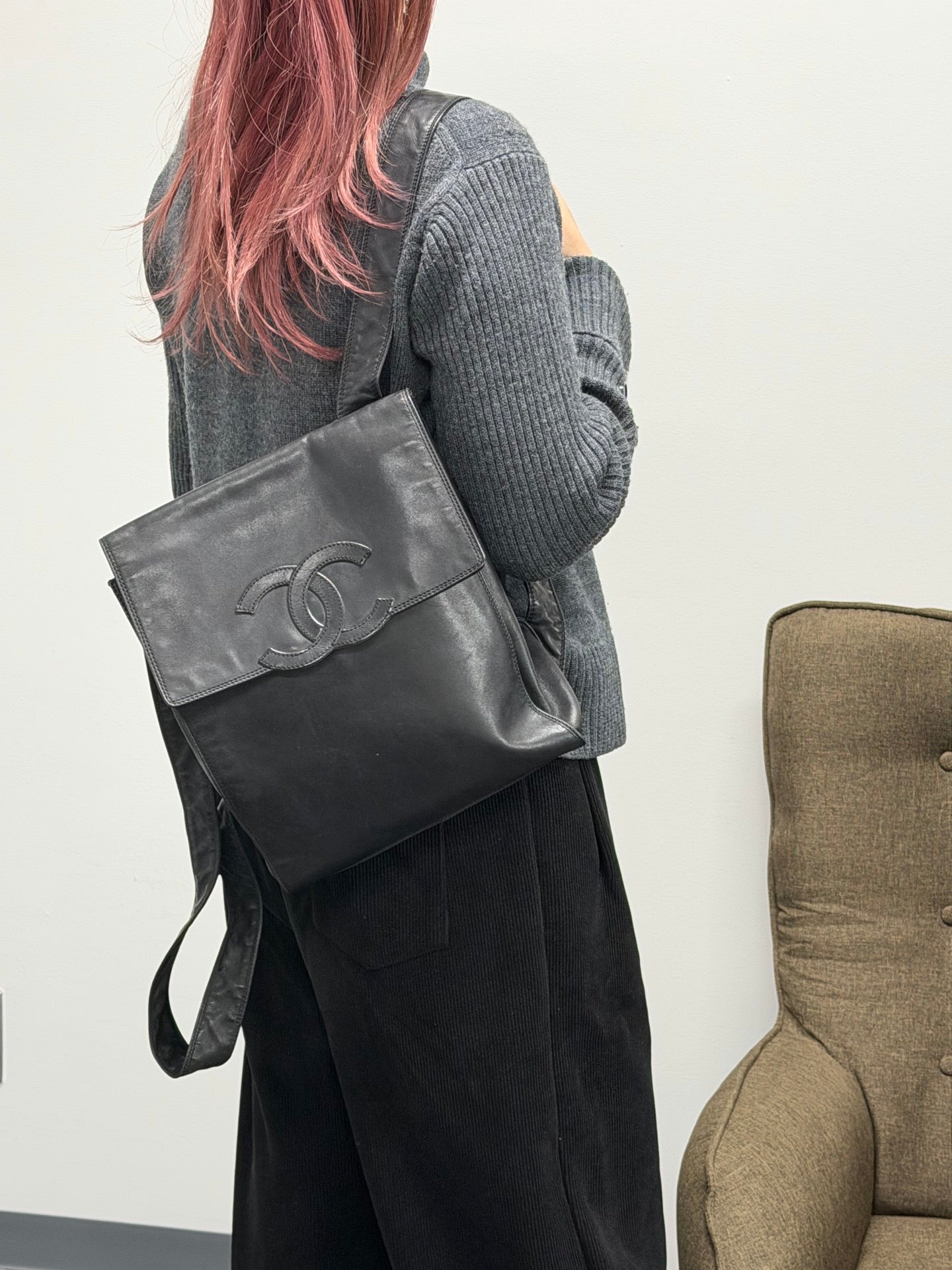 CHANEL Double-C Lambskin Packbag