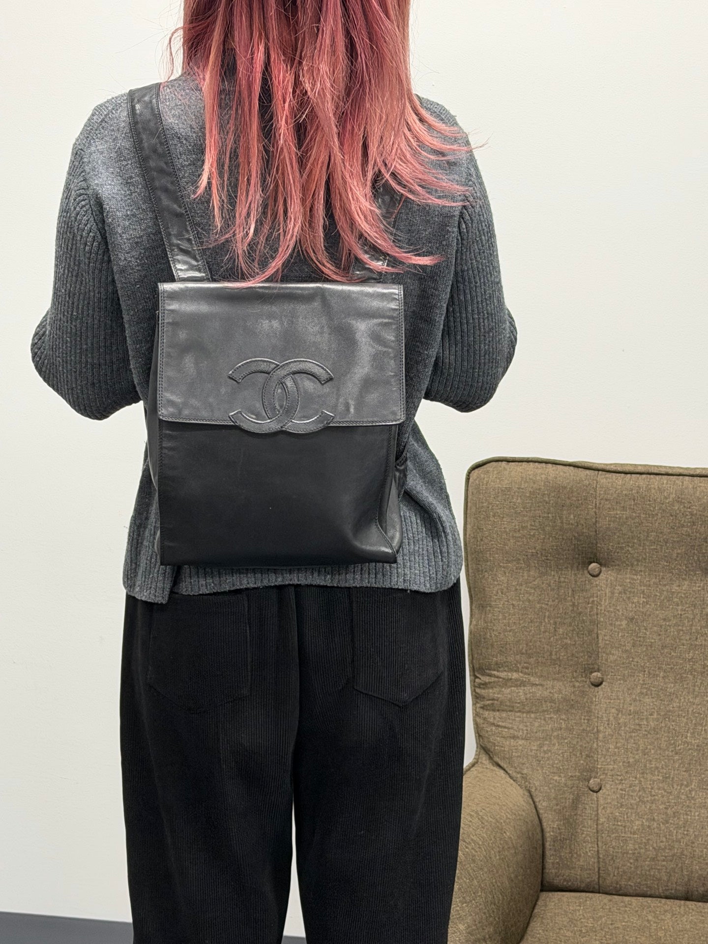 CHANEL Double-C Lambskin Packbag