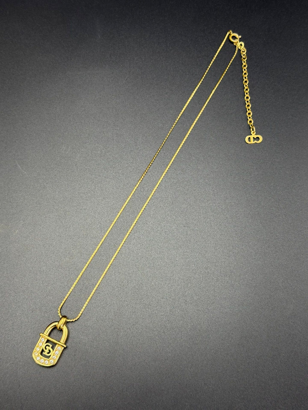 CHRISTIAN DIOR Rheinstone Necklace