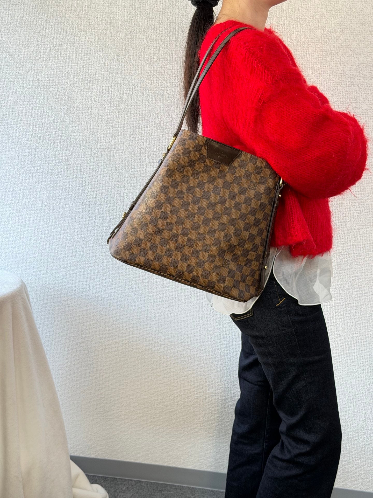 LOUIS VUITTON Damier Cabas Rivington Handbag