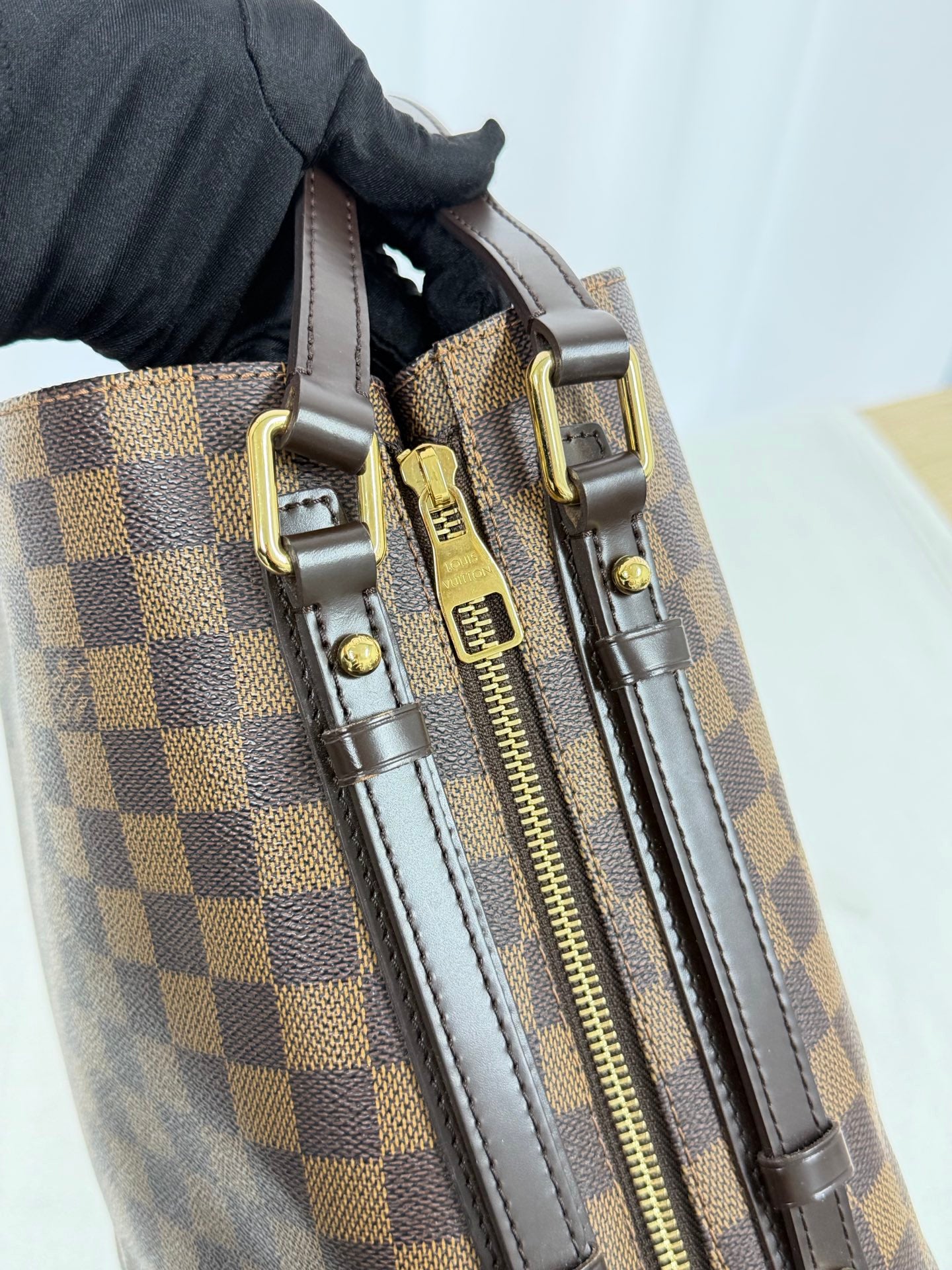 LOUIS VUITTON Damier Cabas Rivington Handbag