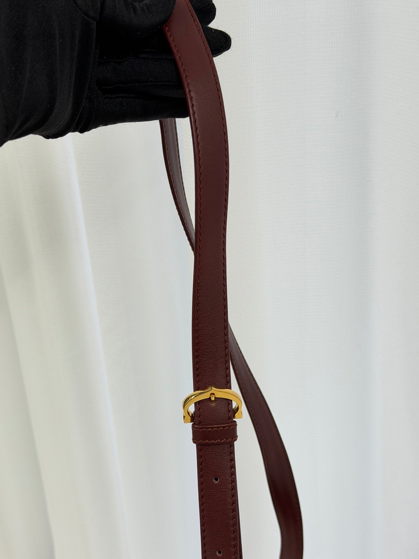 CARTIER Burgundy Bucket Mini Shoulderbag