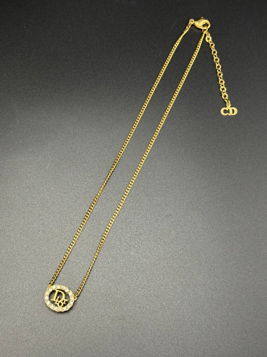 CHRISTIAN DIOR Rhinestone Necklace/earrings Set