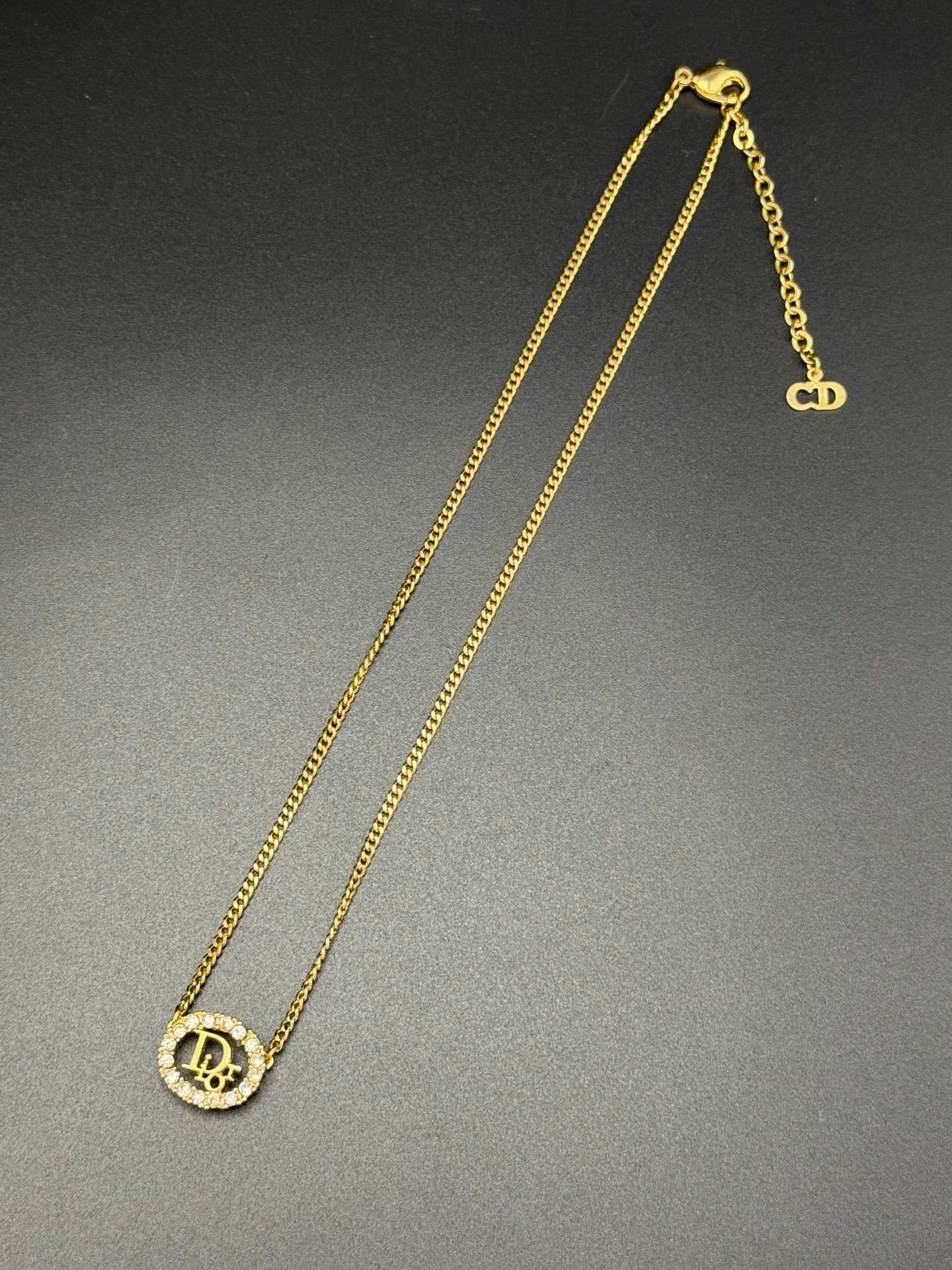 CHRISTIAN DIOR Rhinestone Necklace/earrings Set