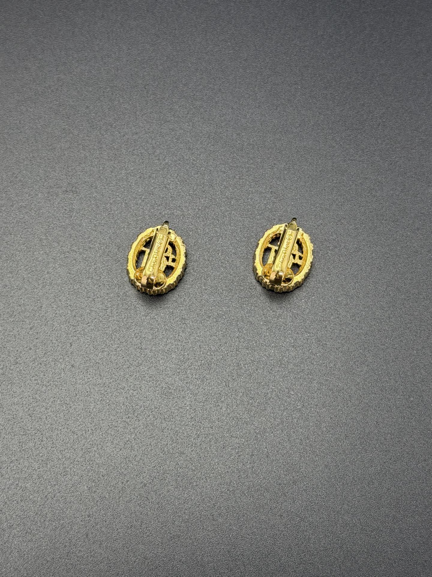 CHRISTIAN DIOR Rhinestone Necklace/earrings Set