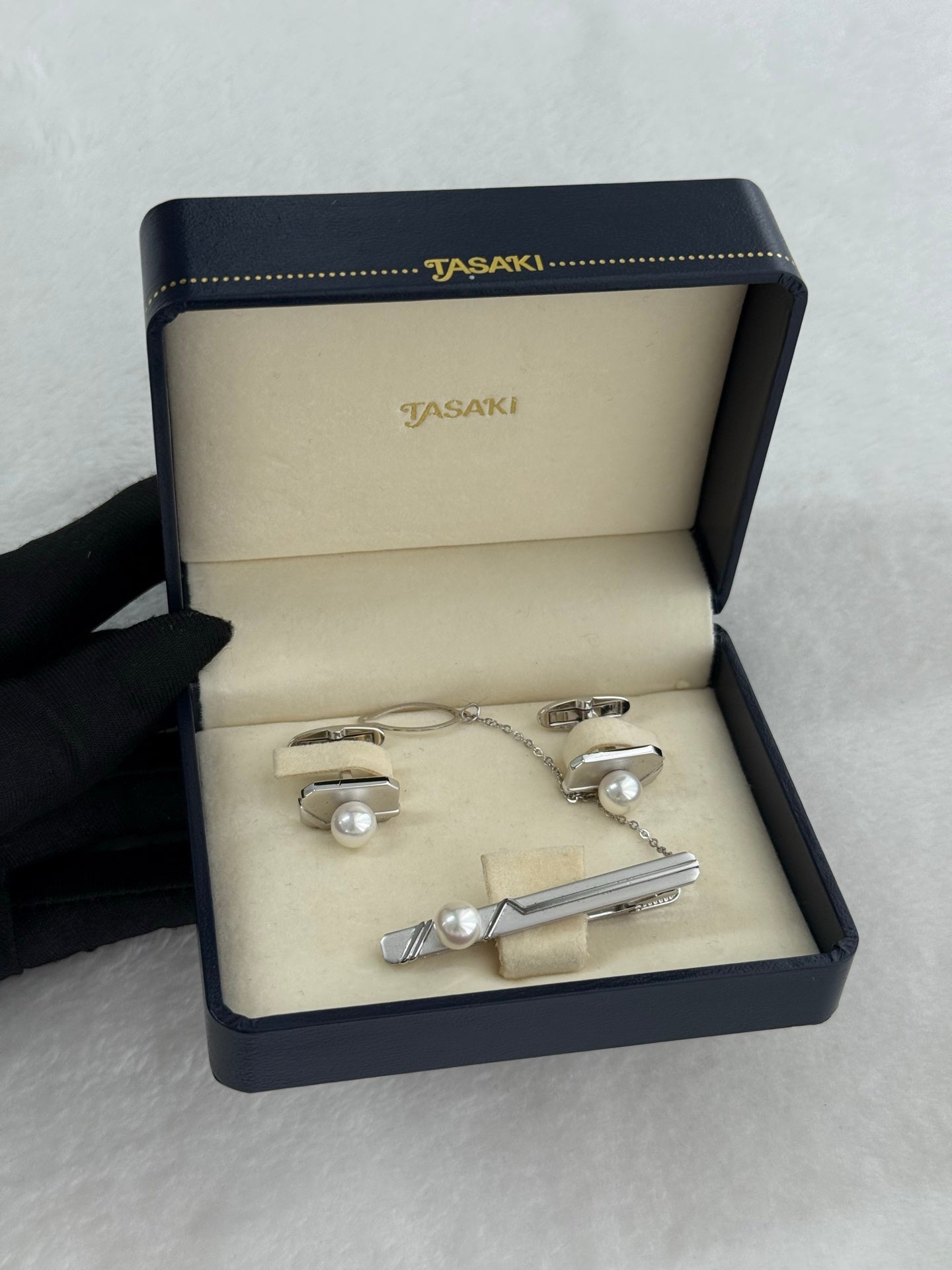 TASAKI Tie Clip&Cufflinks Set