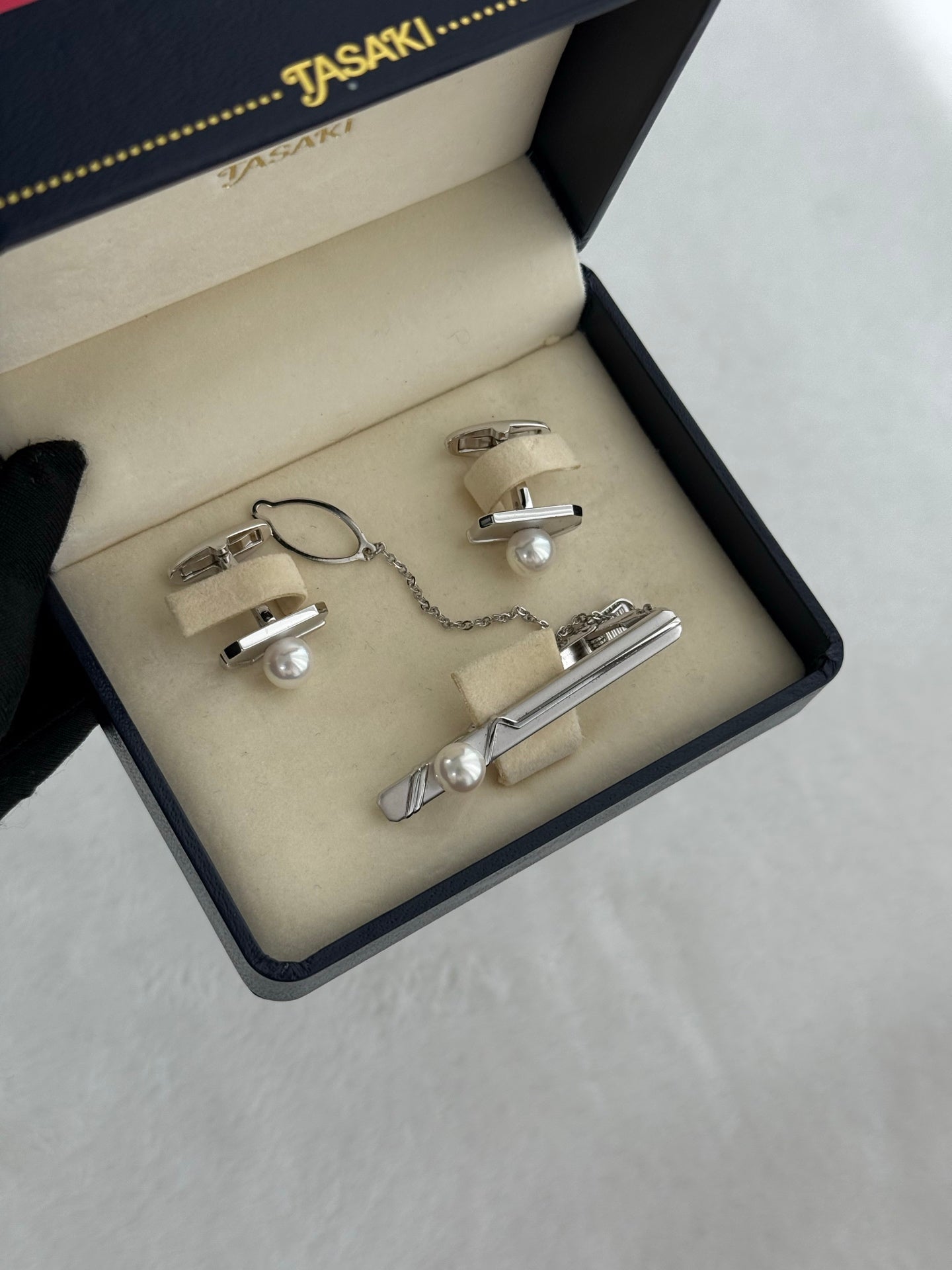 TASAKI Tie Clip&Cufflinks Set
