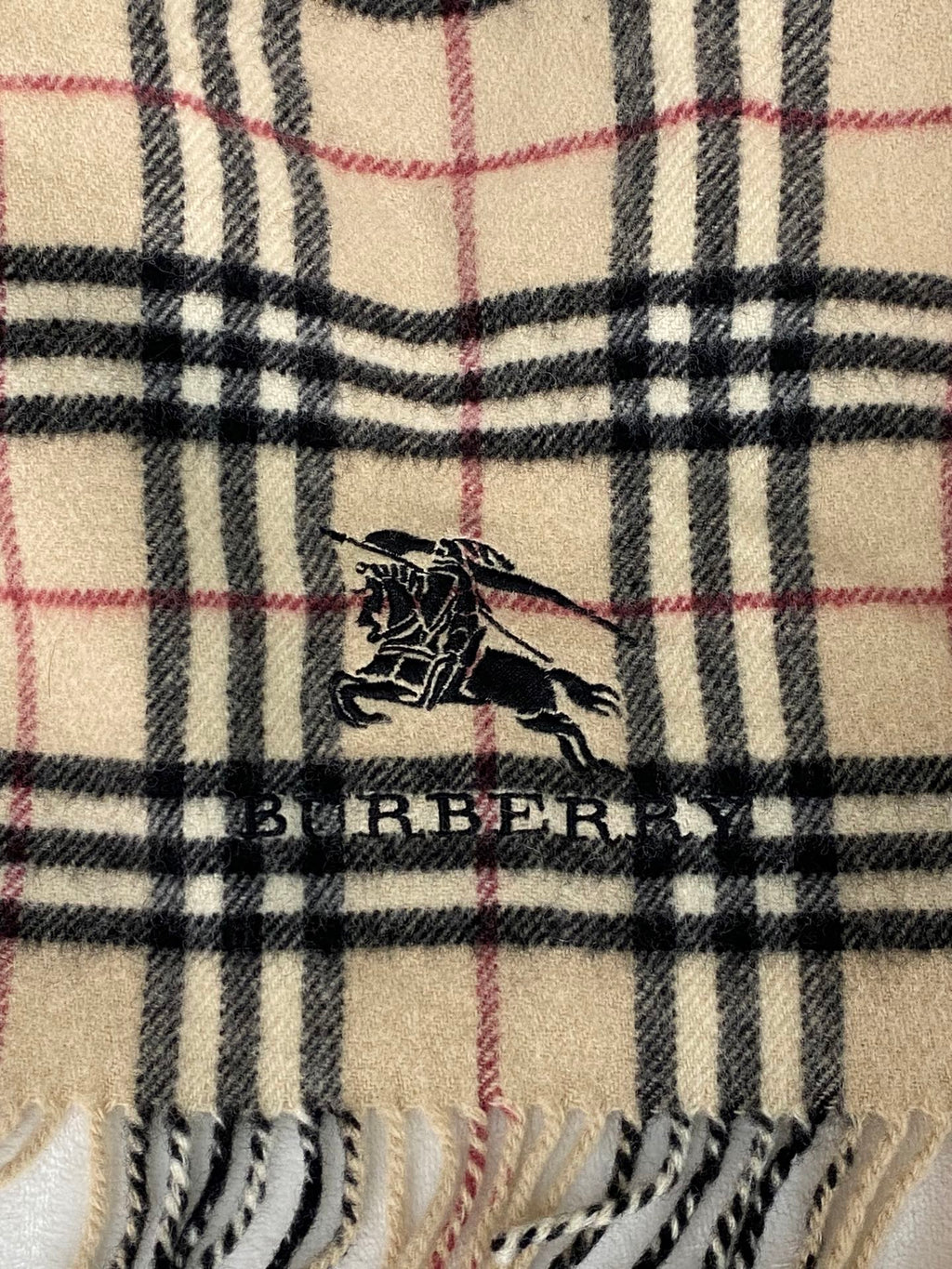 BURBERRY Chcekpattern Wool Scarf