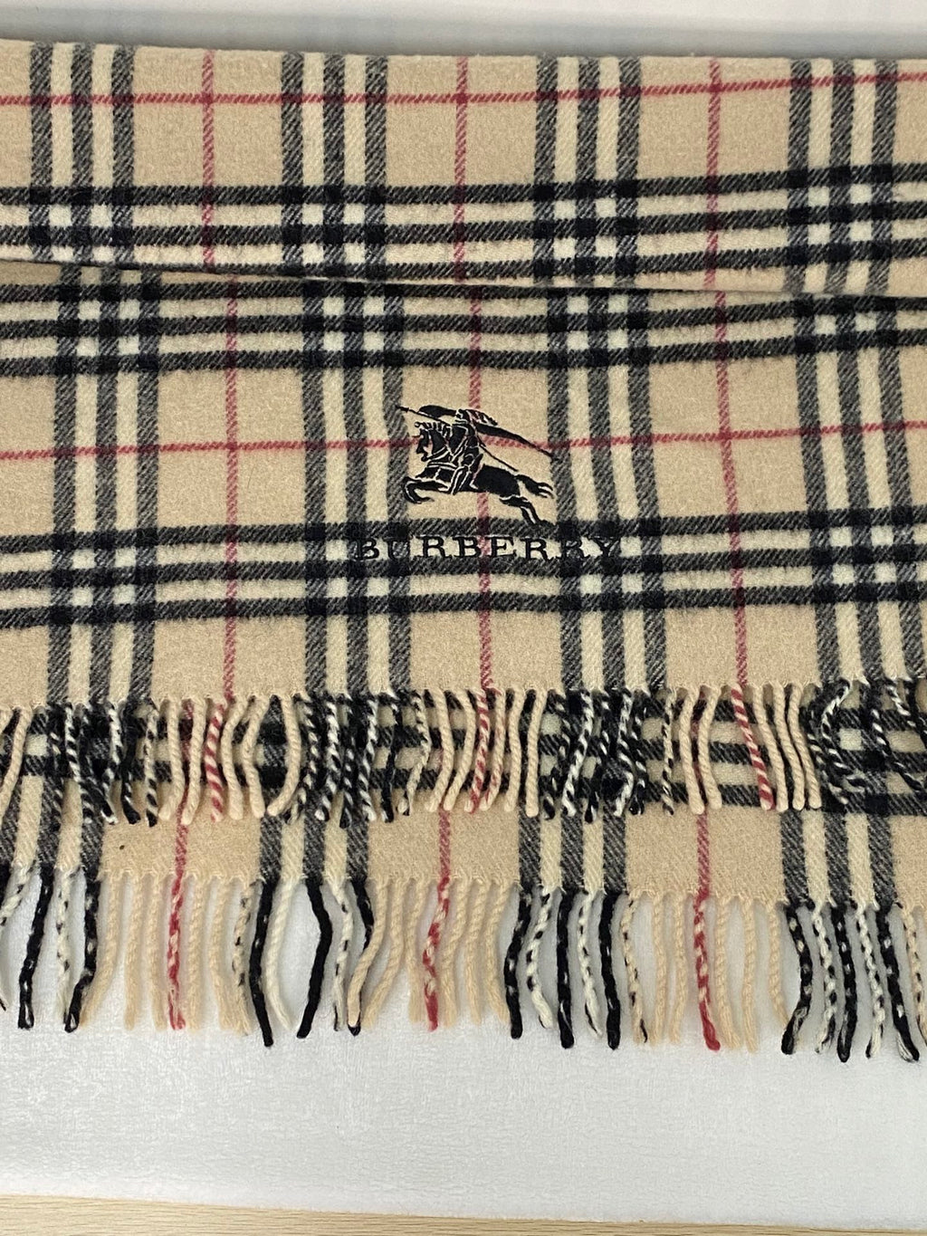 BURBERRY Chcekpattern Wool Scarf