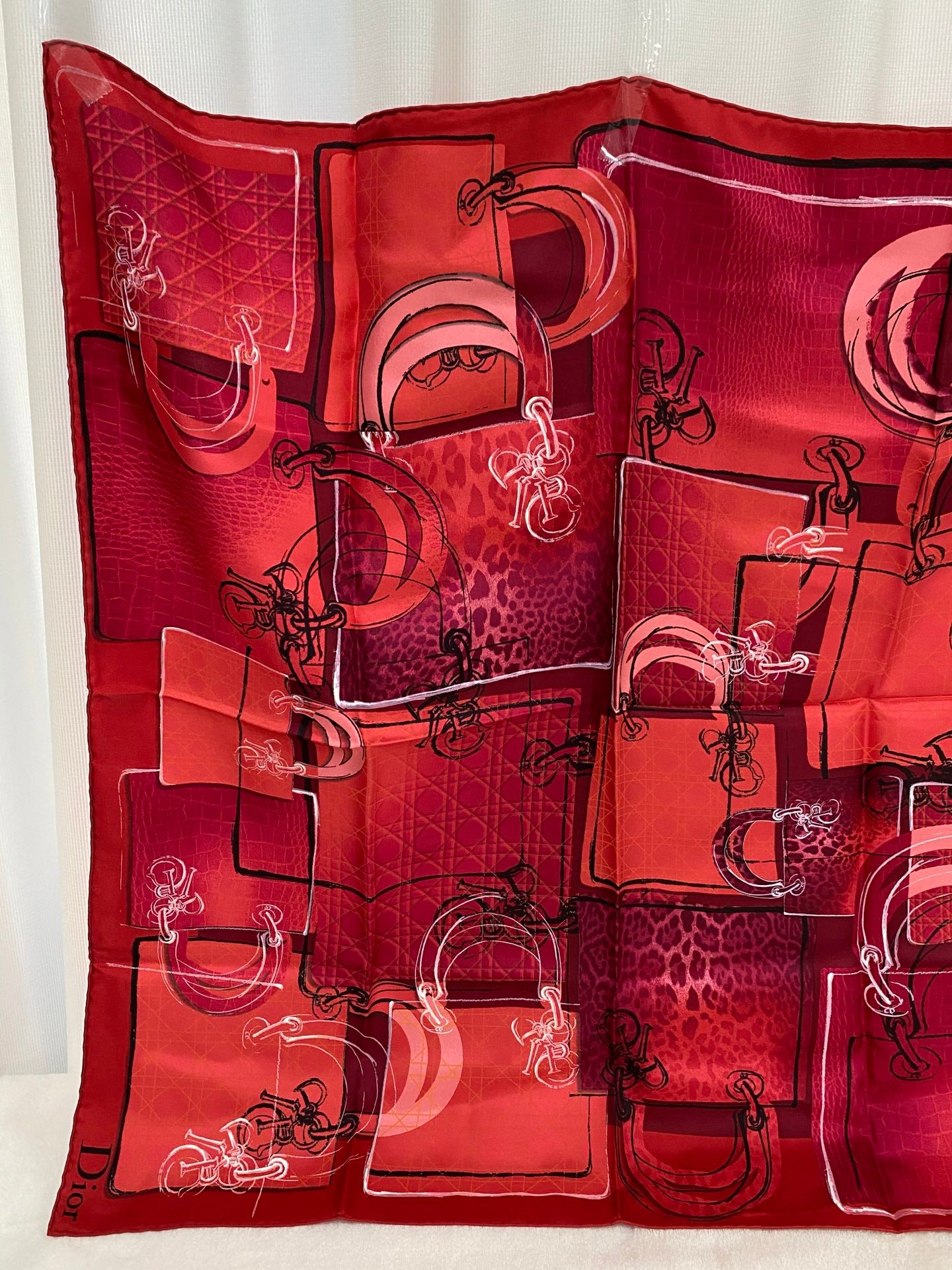 CHRISTIAN DIOR Scarlet Scarf
