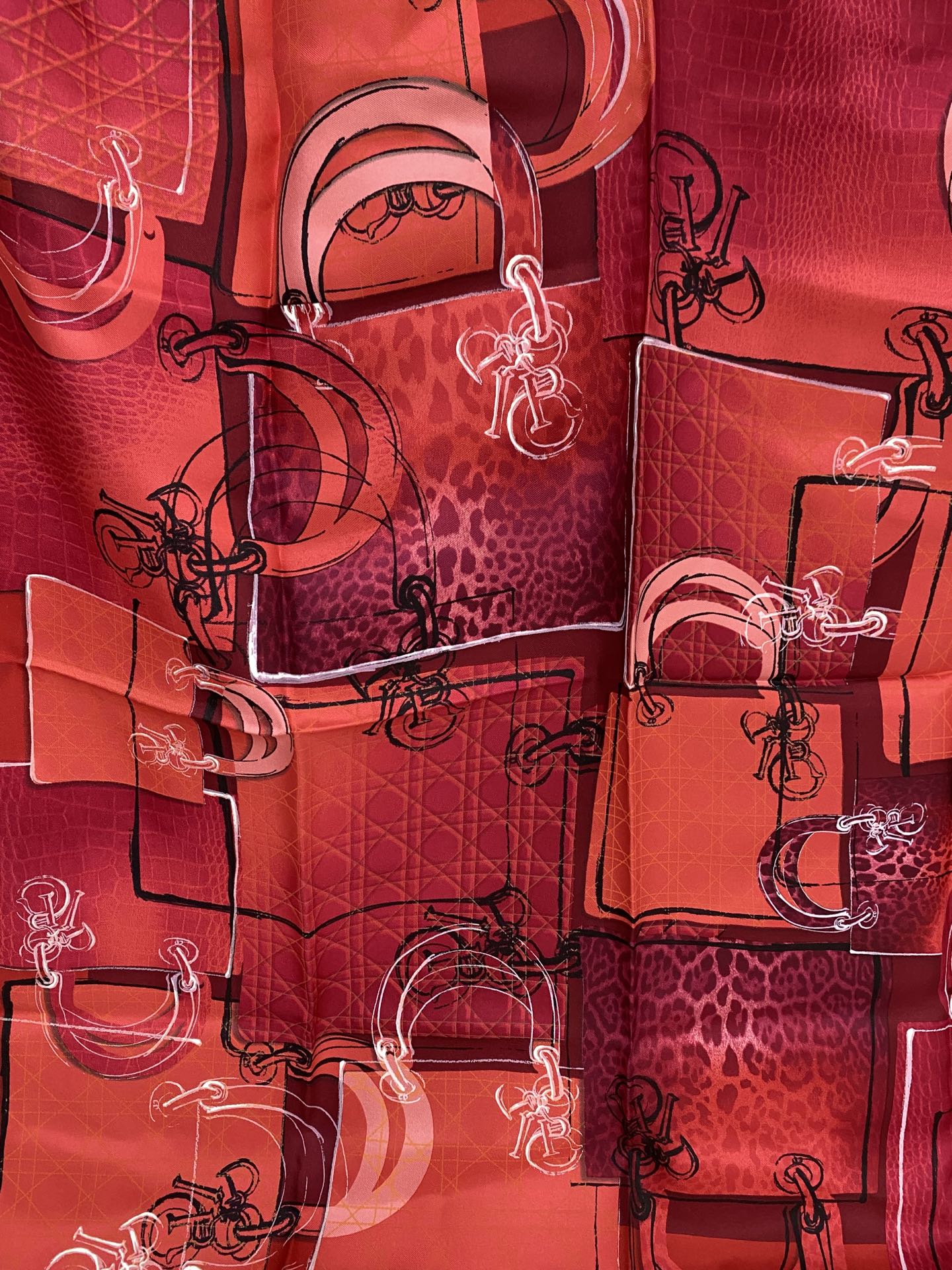 CHRISTIAN DIOR Scarlet Scarf