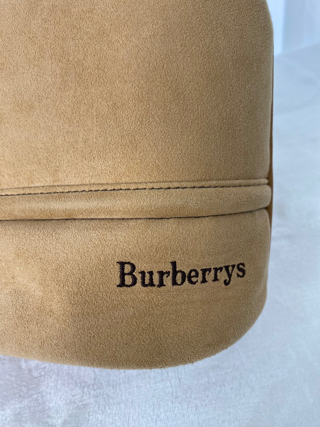 BURBERRY Spliced Leather Bucket Bag