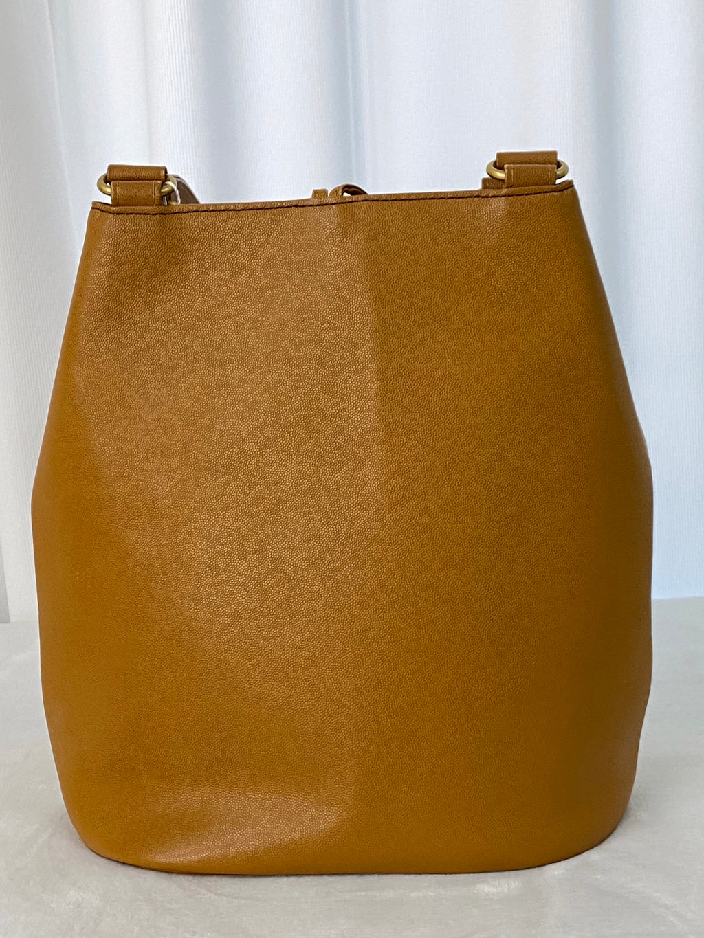 BURBERRY Spliced Leather Bucket Bag