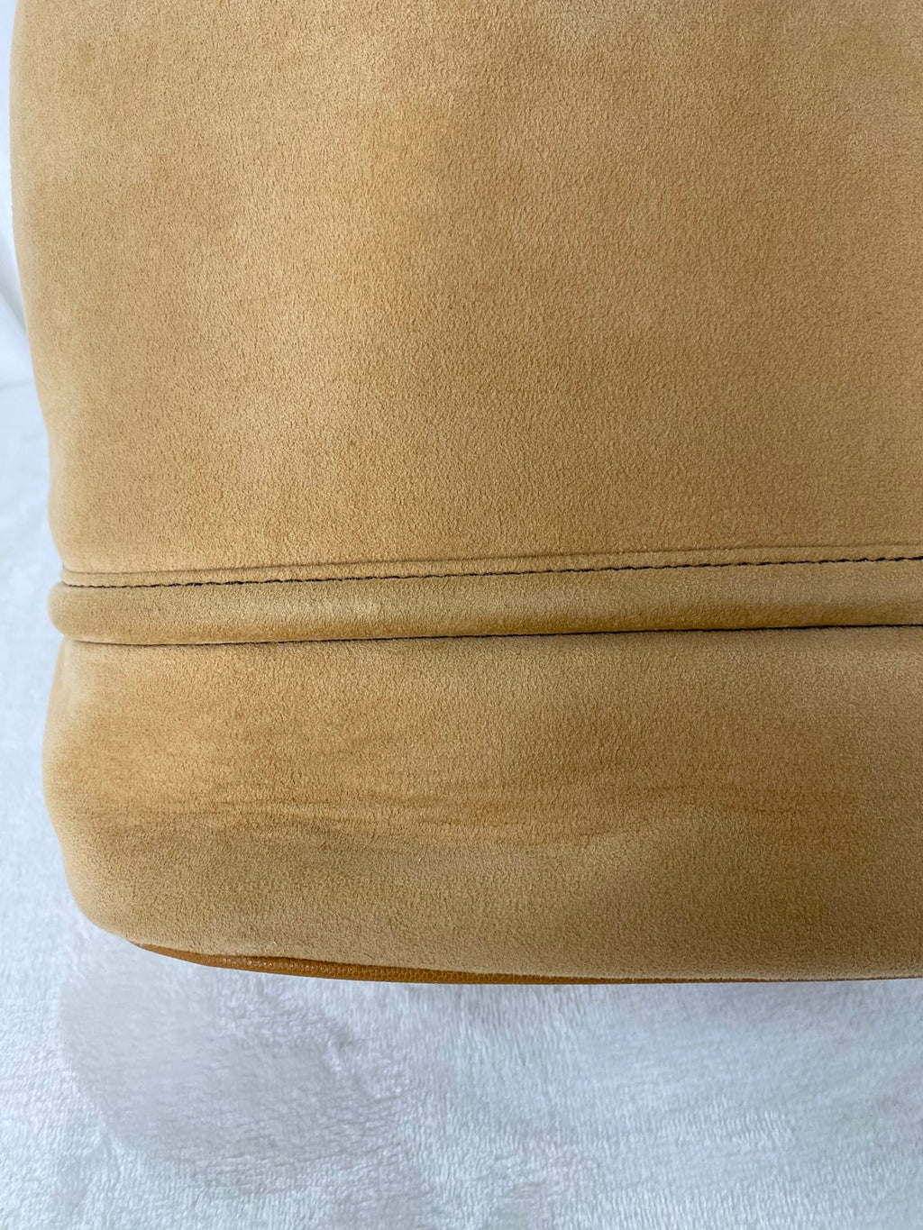 BURBERRY Spliced Leather Bucket Bag