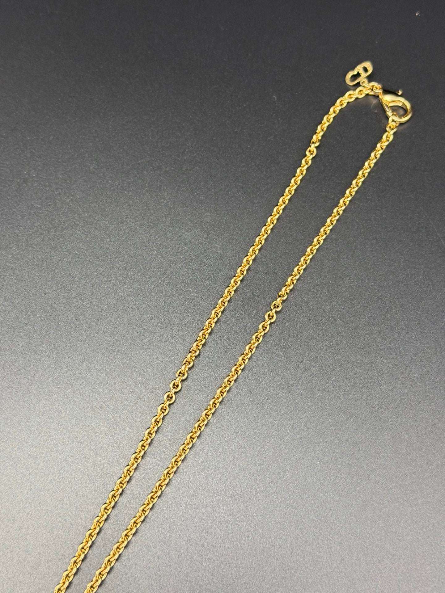 CHRISTIAND DIOR Logo Necklace