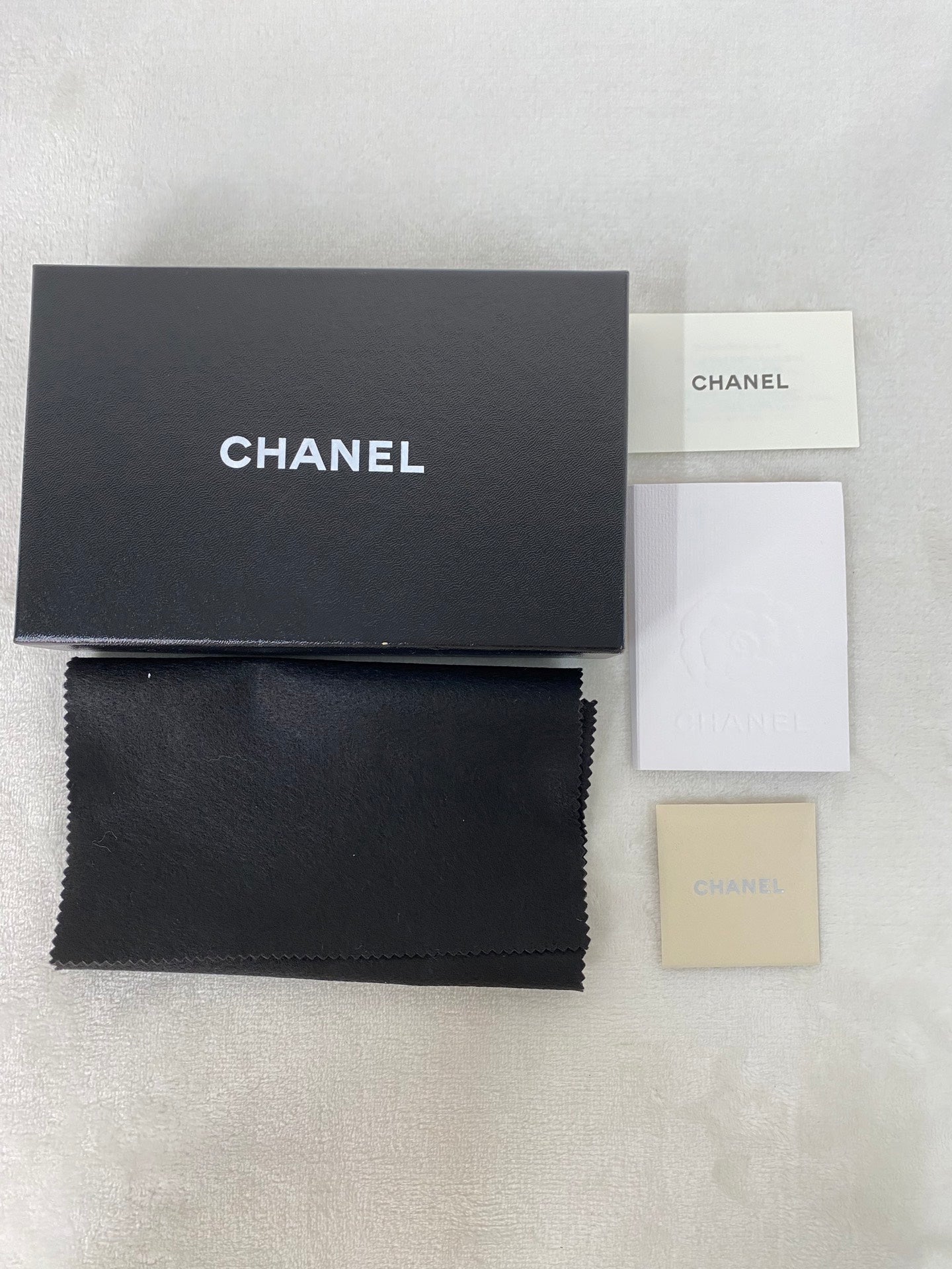 CHANEL Double-C Genuine Bifold Wallet