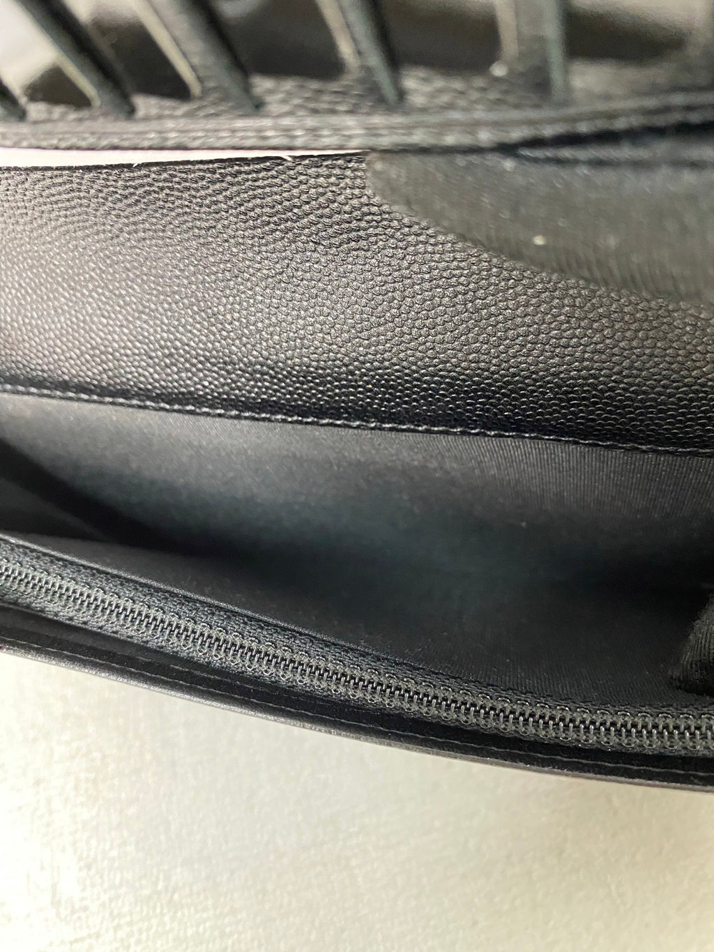 CHANEL Double-C Genuine Bifold Wallet