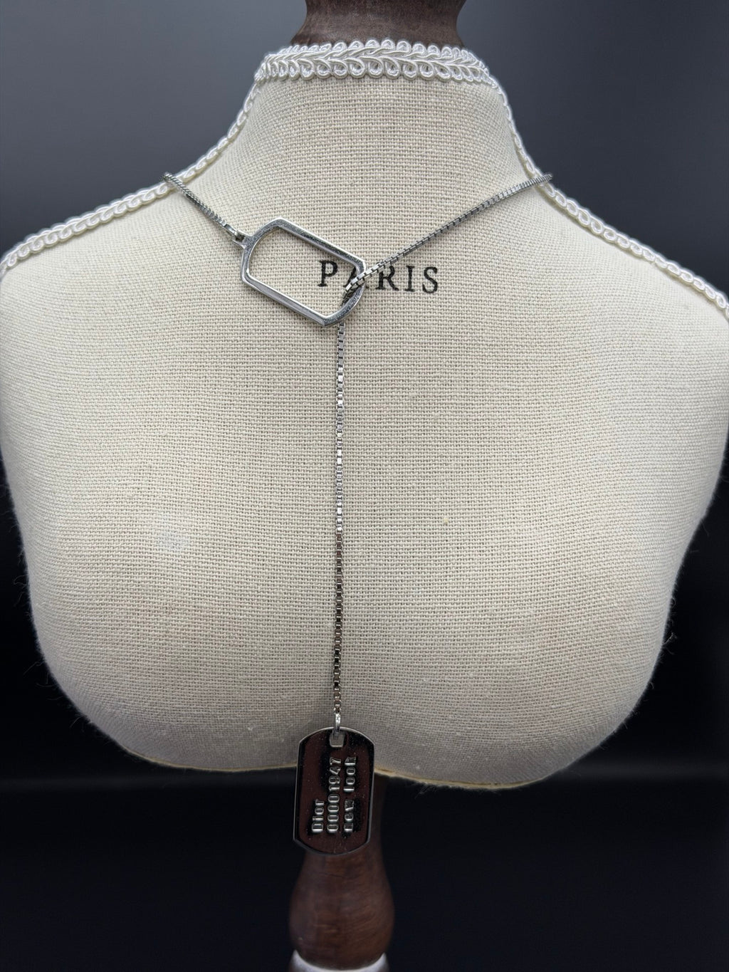 CHRISTIAN DIOR Label Nacklace