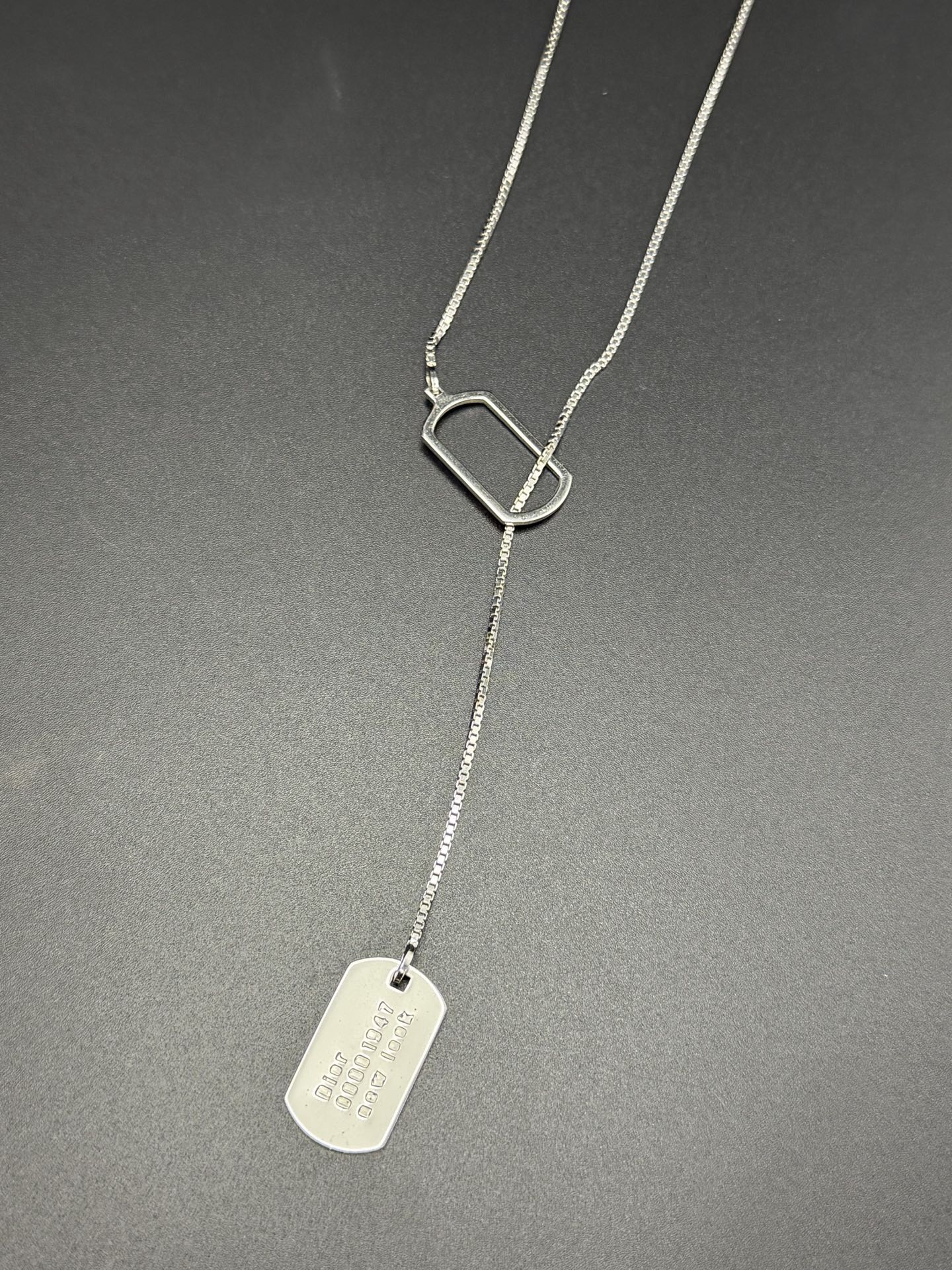 CHRISTIAN DIOR Label Nacklace